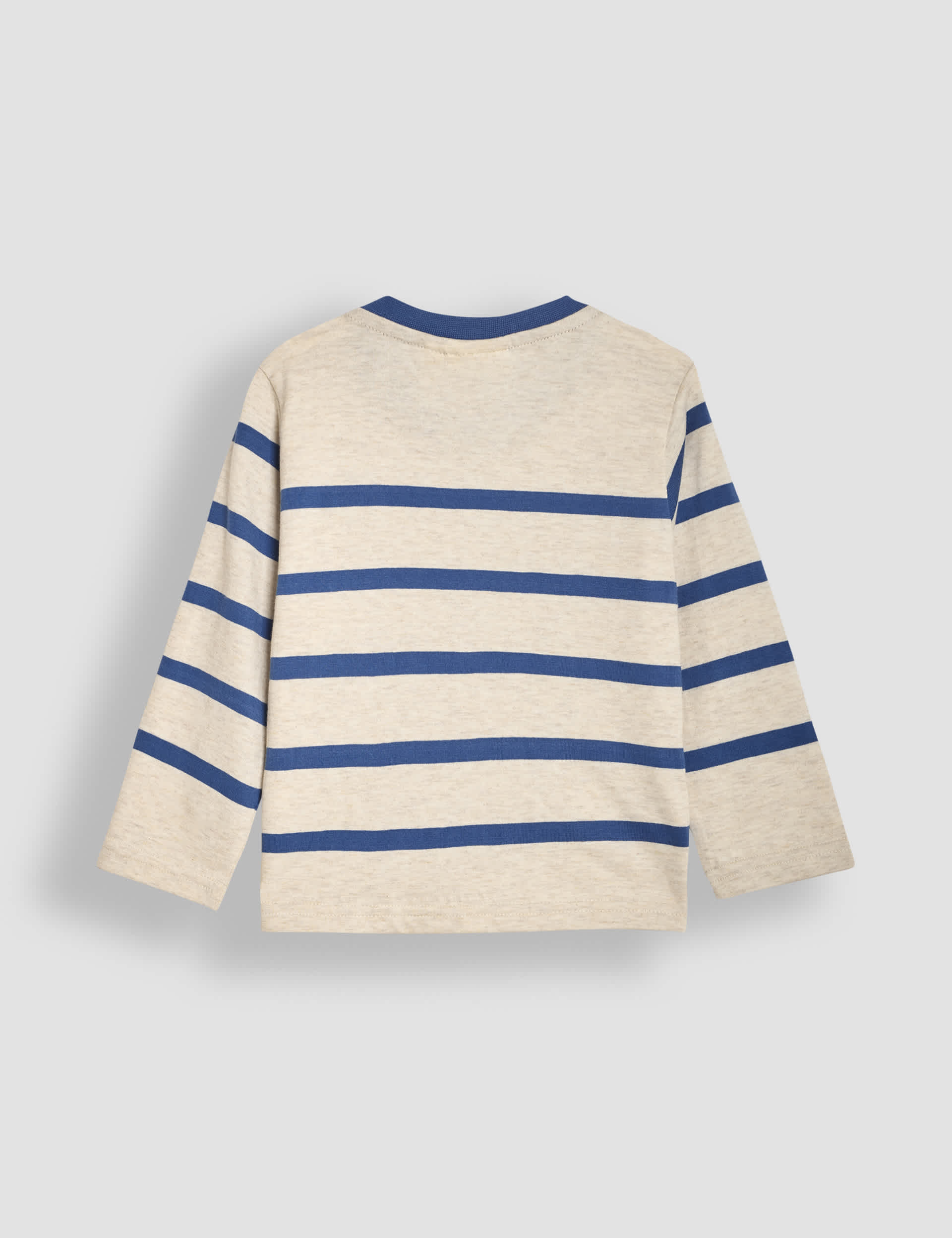 Jojo Maman Bébé Boys Pure Cotton Appliqué Top (6 Mths-6 Yrs) - 2-3 Y - Cream Mix, Cream Mix