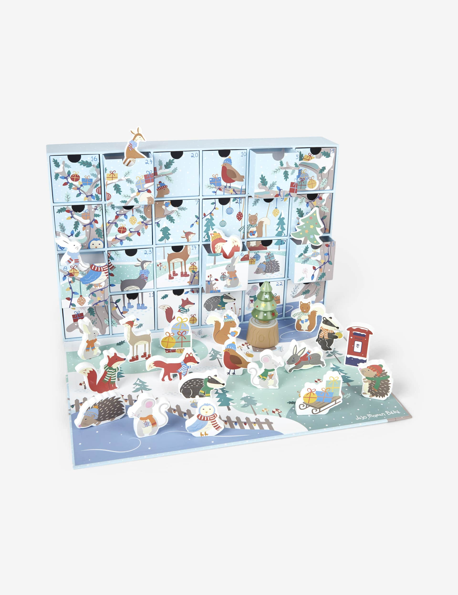 Jojo Maman Bb Christmas Woodland Advent Calendar - Multi, Multi