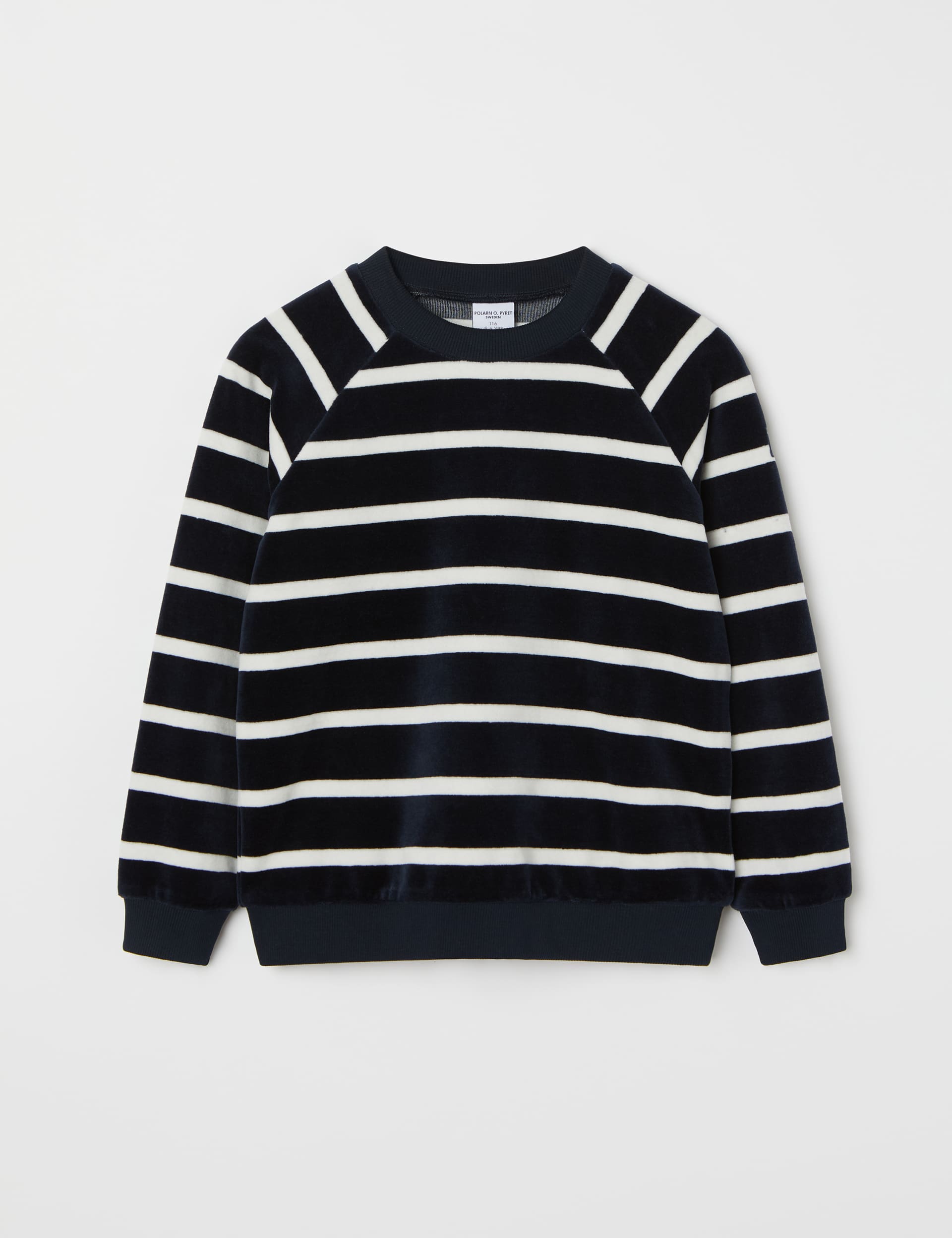 Polarn O. Pyret Cotton Rich Striped Jumper (1-10 Yrs) - 9-10Y - Navy Mix, Navy Mix