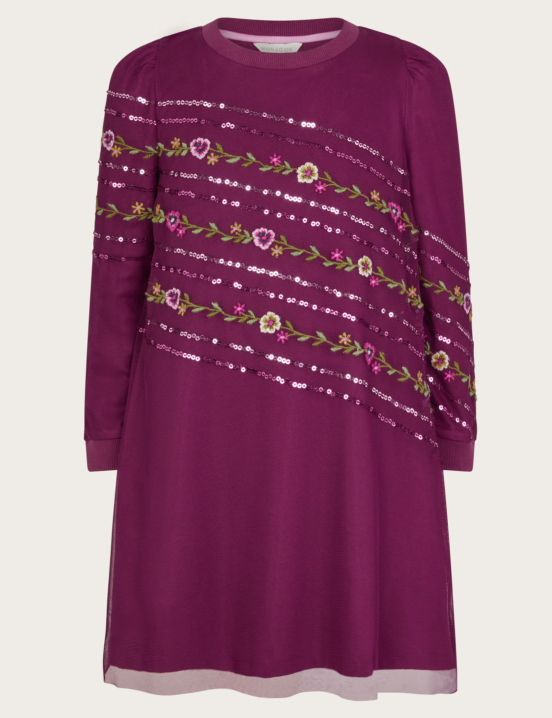 Monsoon Girls Floral Dress (3-15 Yrs)