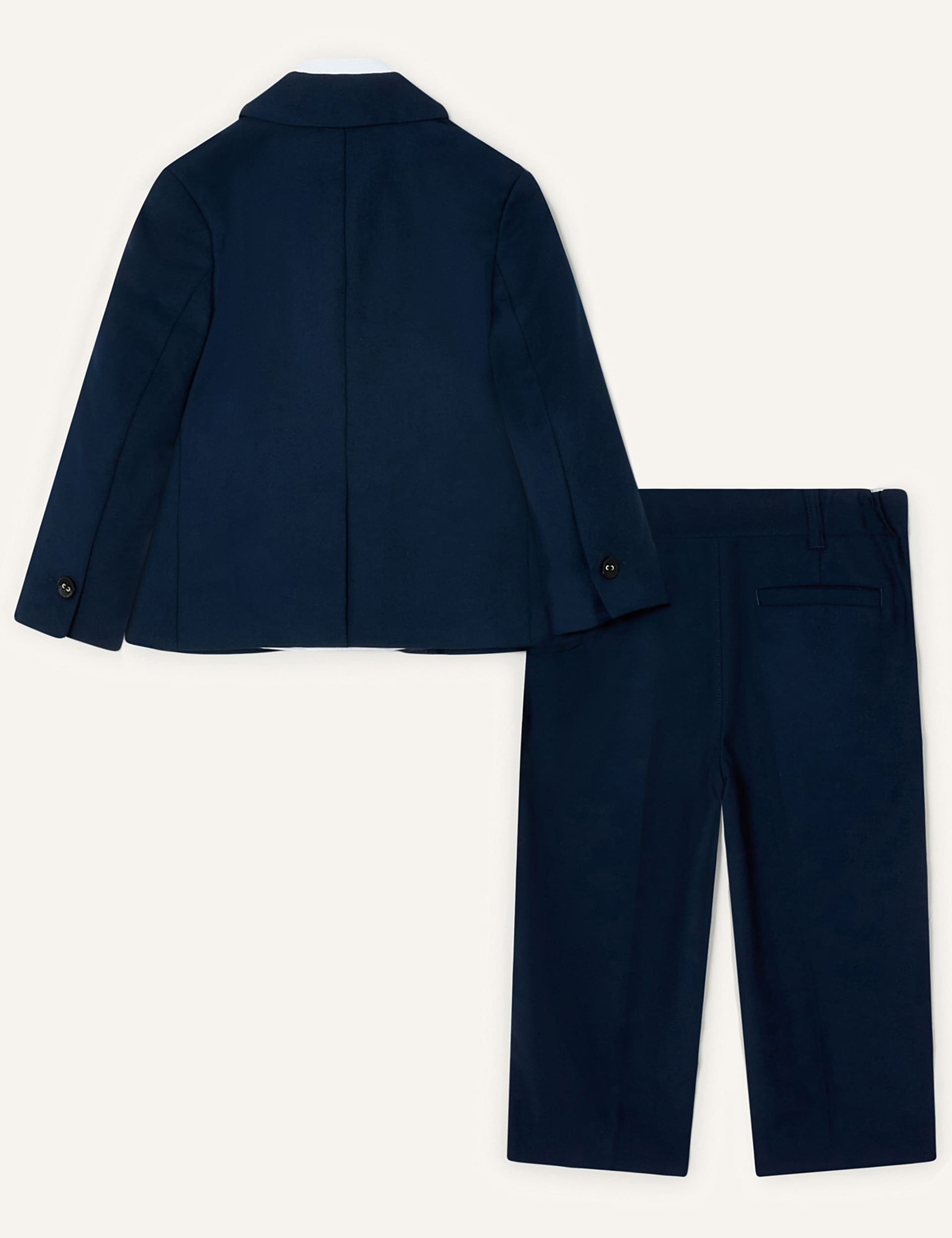 Monsoon Boys 4pc Tuxedo Suit Outfit (6 Mths-12 Yrs) - 12Y - Navy, Navy