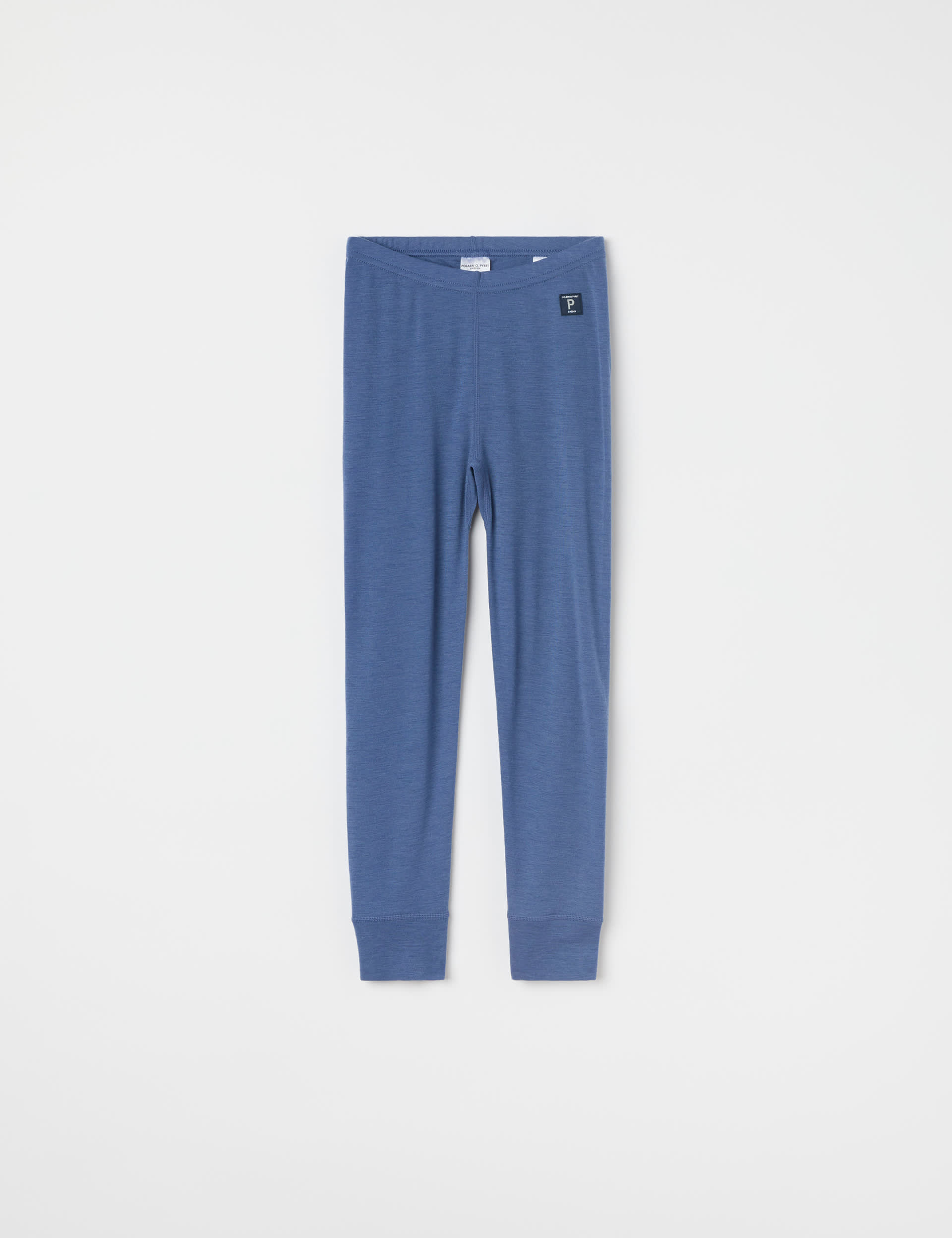 Polarn O. Pyret Merino Wool Thermal Leggings (6 Mths - 10 Yrs) - 2-4Y - Medium Blue, Medium Blue