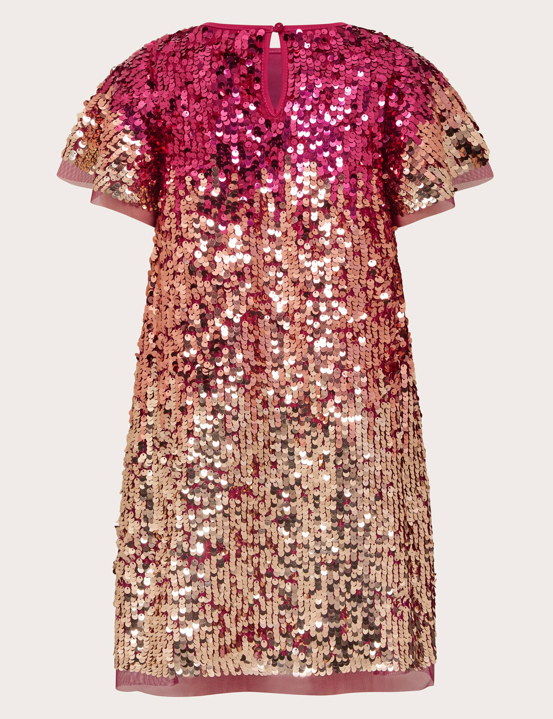 Monsoon Girls Ombre Sequin Party Dress (3-15 Yrs) - 11y - Pink, Pink