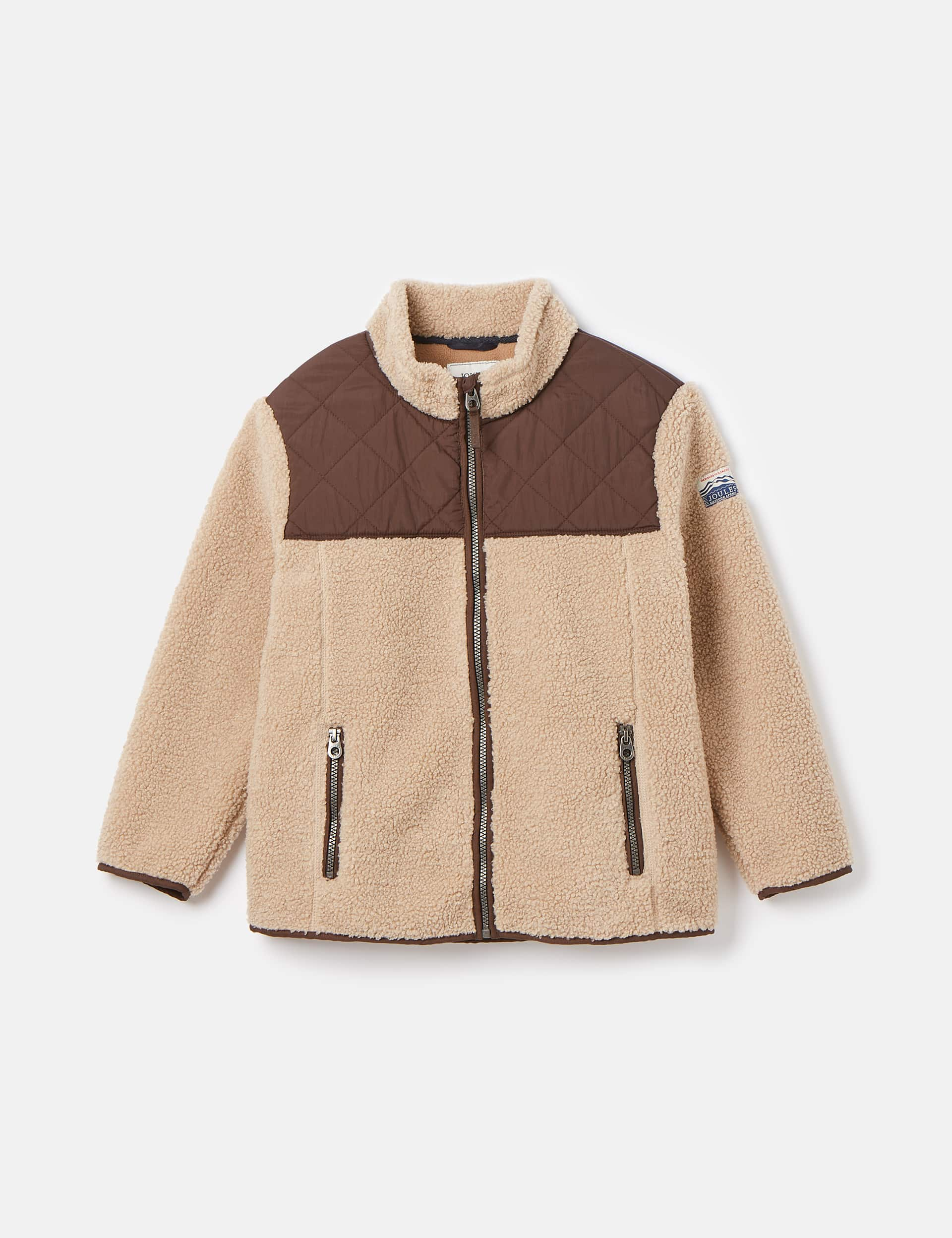 Joules Boys Fleece Jacket (2-12 Yrs) - 6-7Y - Beige Mix, Beige Mix