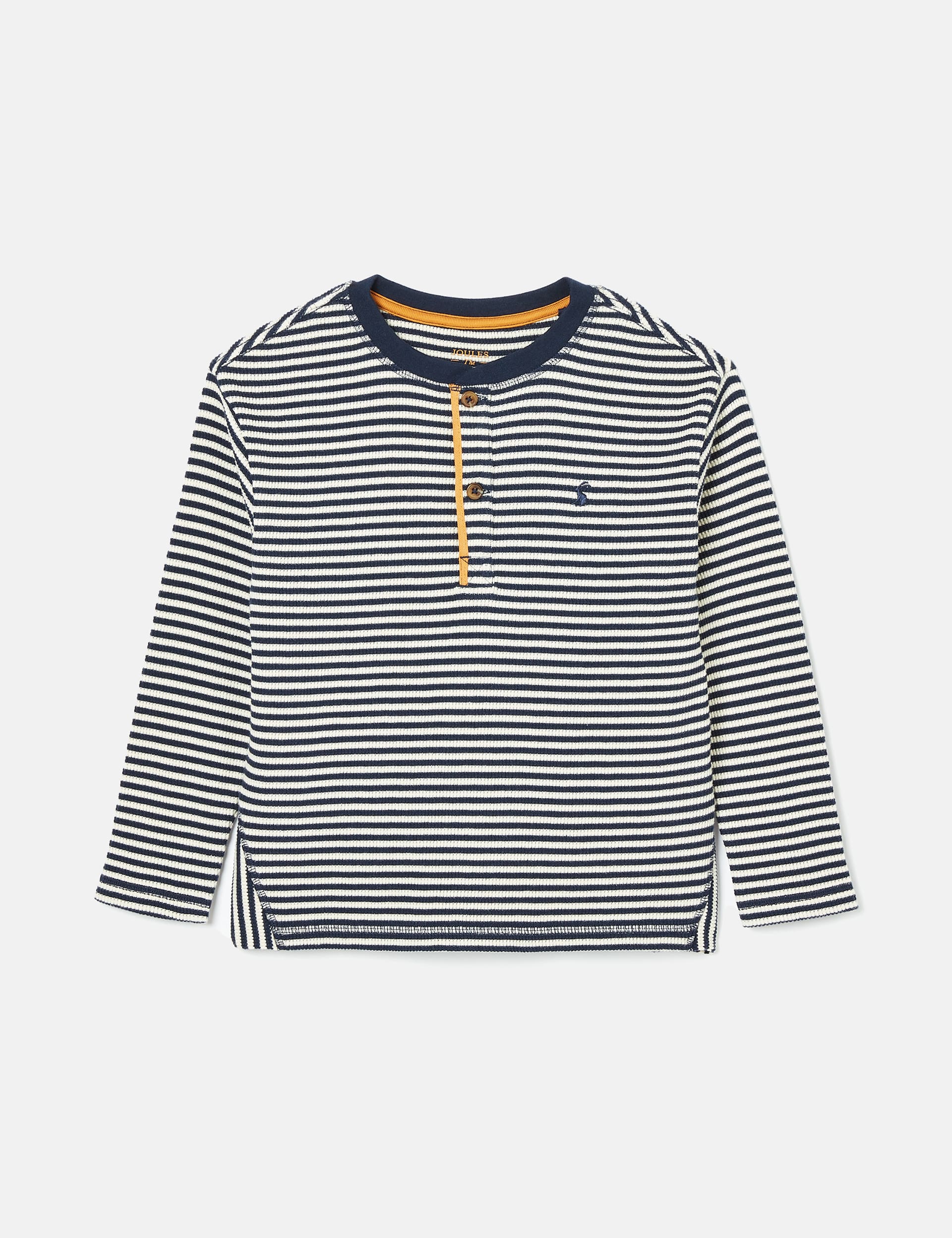 Joules Boys Pure Cotton Striped Top (2-12 Yrs) - 8-9Y - Navy Mix, Navy Mix