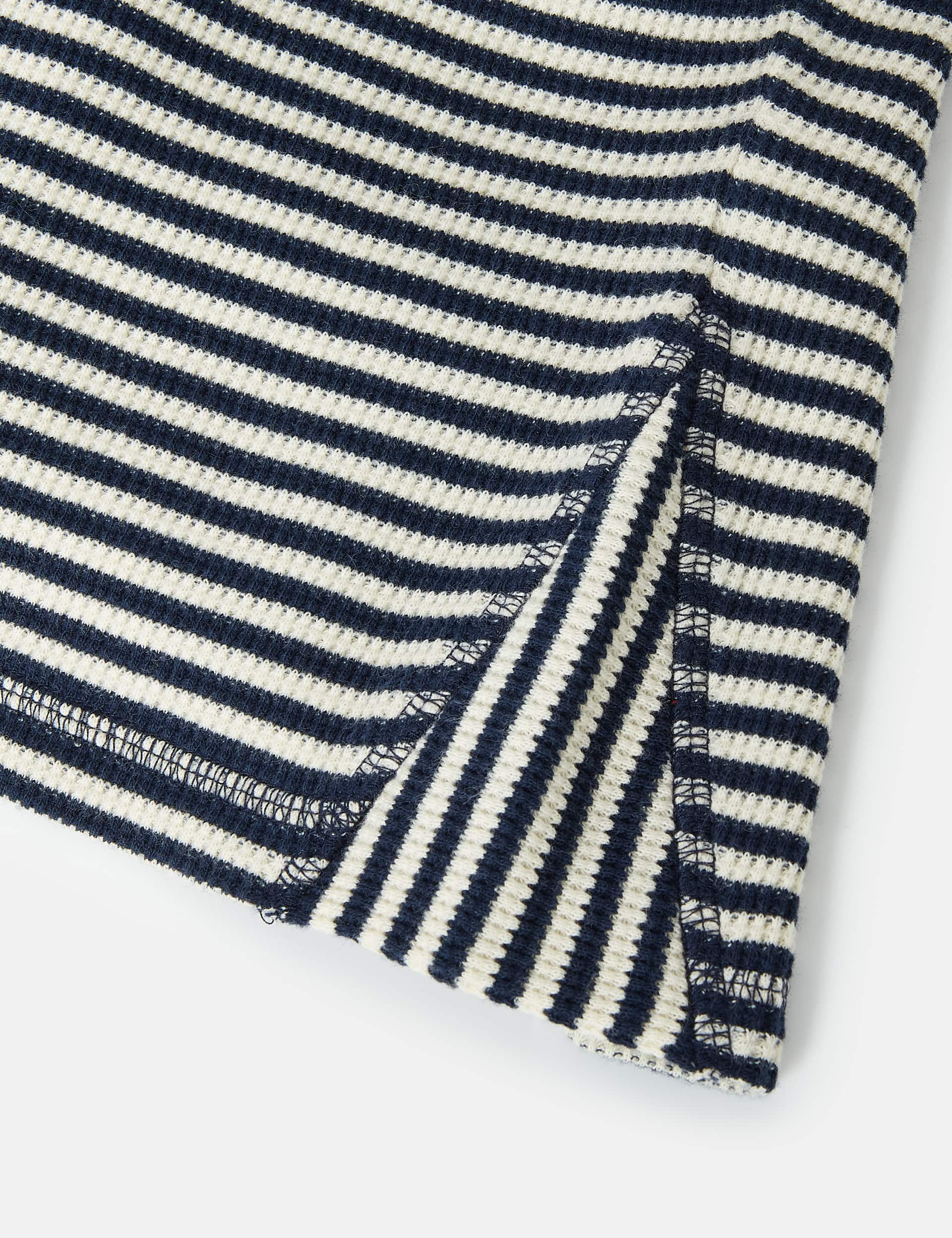 Joules Boys Pure Cotton Striped Top (2-12 Yrs) - 8-9Y - Navy Mix, Navy Mix