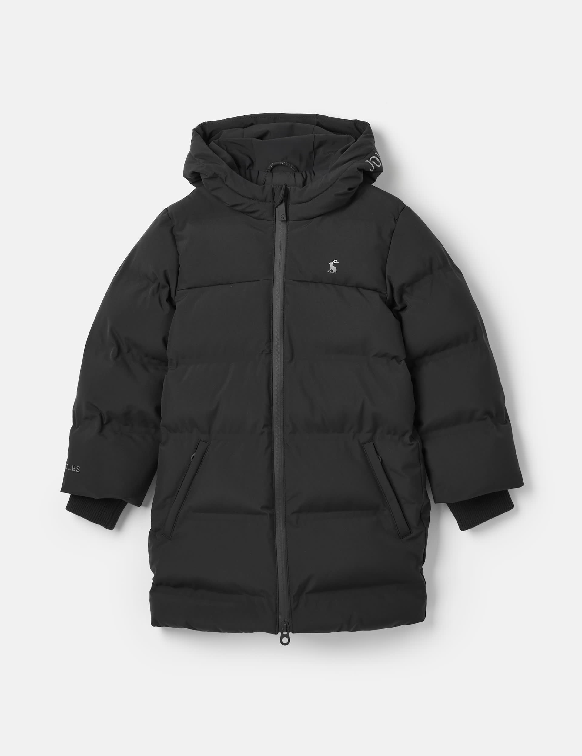 Joules Boys Hooded Padded Coat (3-12 Yrs) - 9Y - Black, Black,Navy