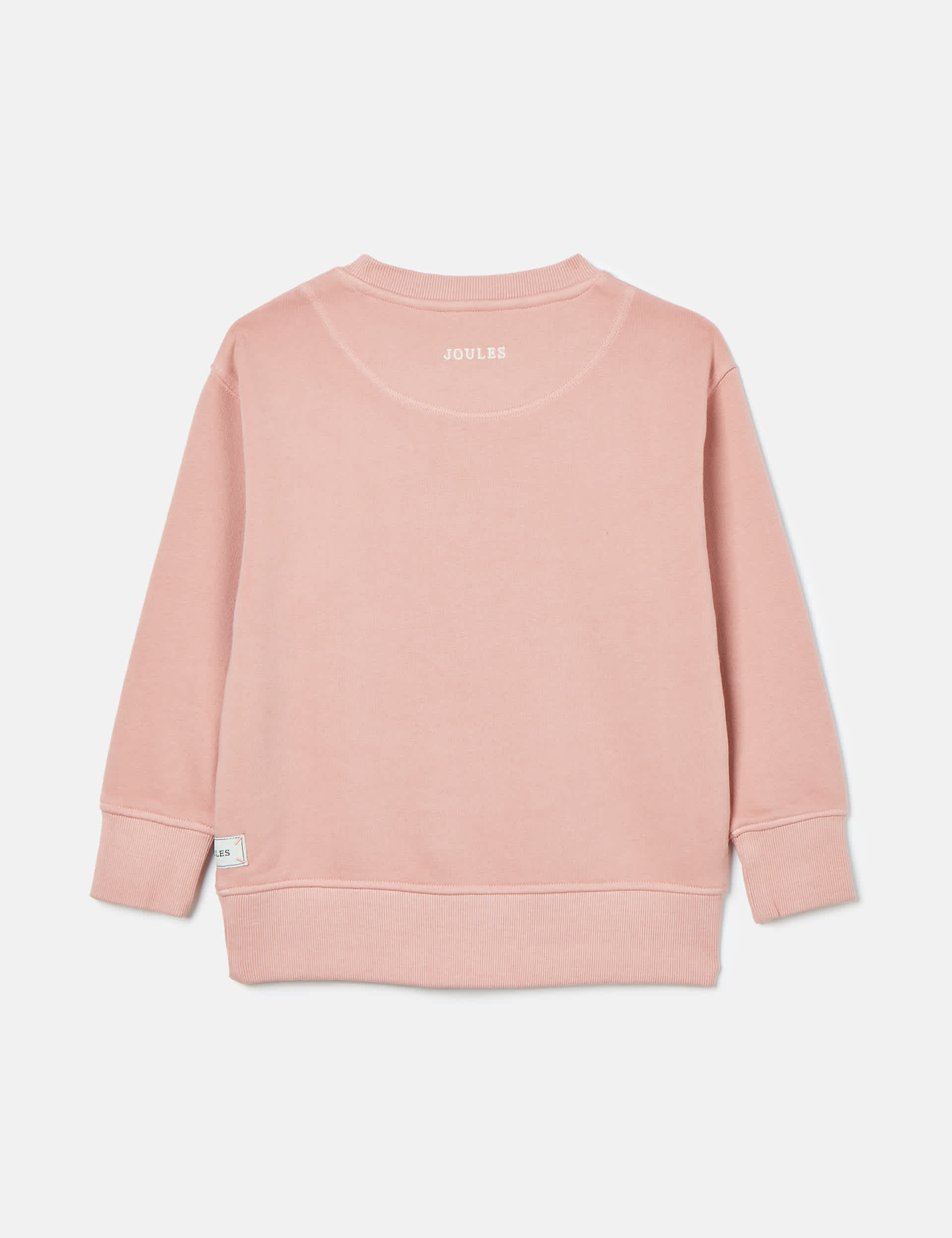 Joules Girls Cotton Rich Hold Your Horses Sweatshirt (2-11 Yrs) - 6-7Y - Pink, Pink