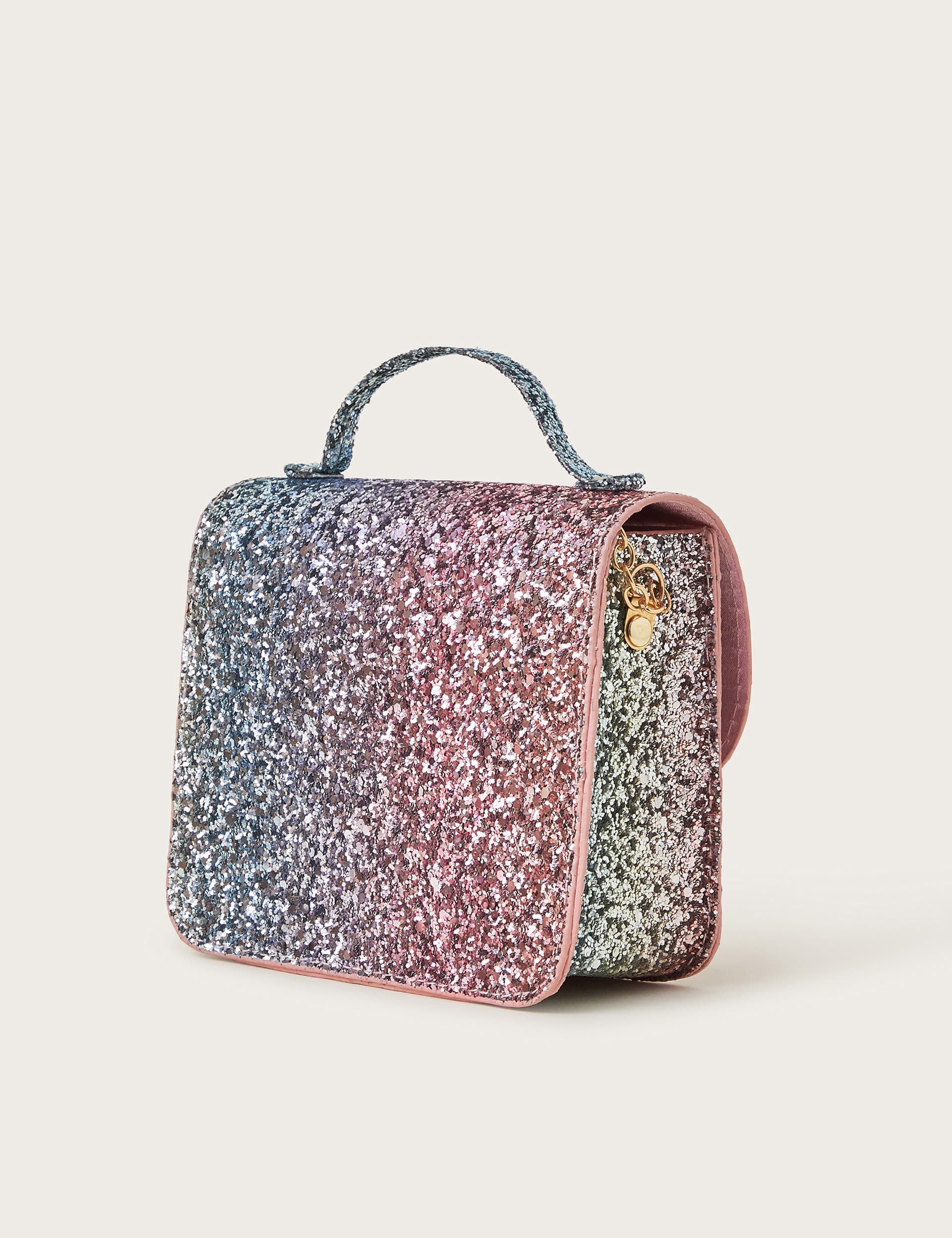 Monsoon Kids Rainbow Glitter Mini Satchel - Multi, Multi