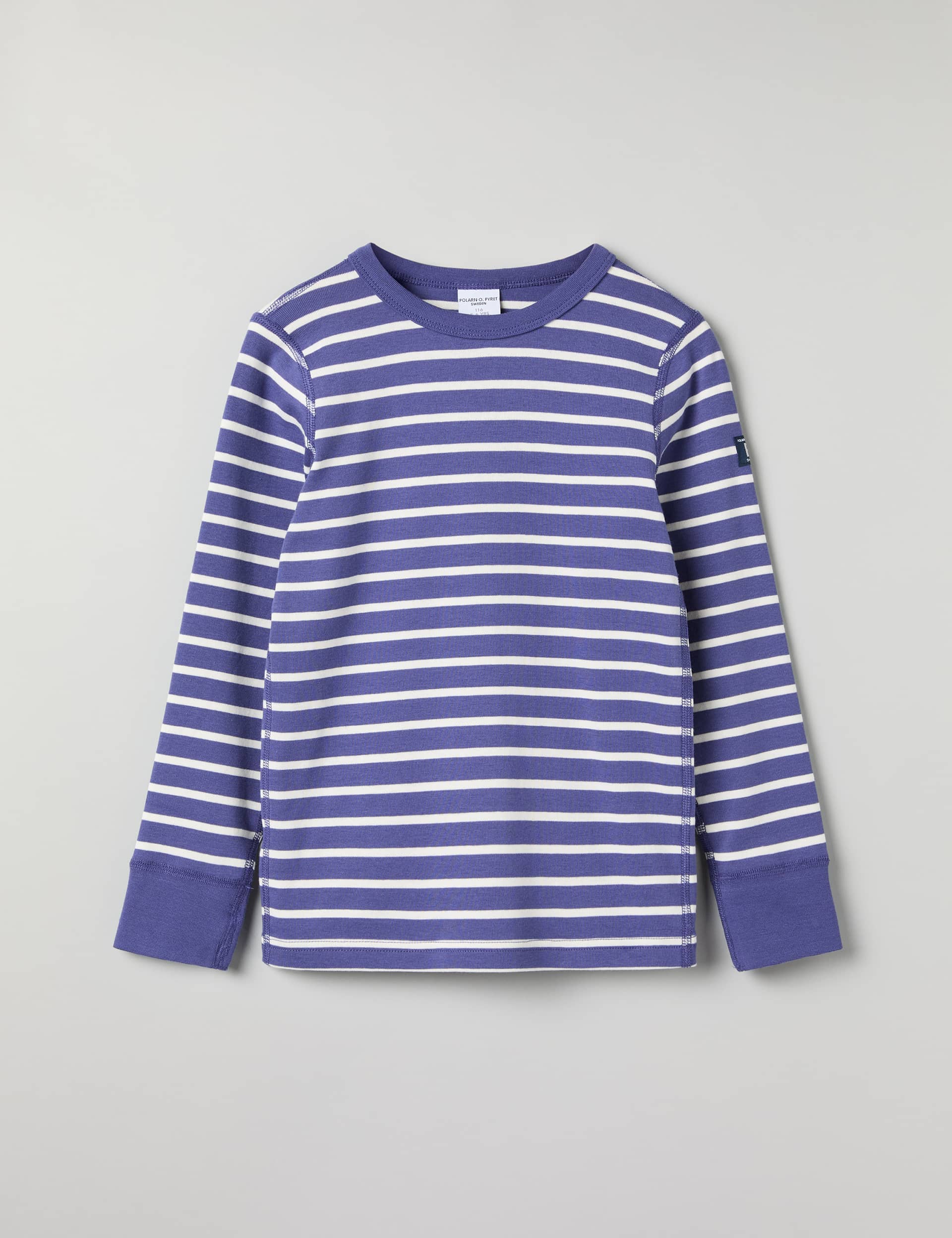 Polarn O. Pyret Boys Pure Cotton Striped Top (1-10 Yrs) - 4-5 Y - Blue Mix, Blue Mix