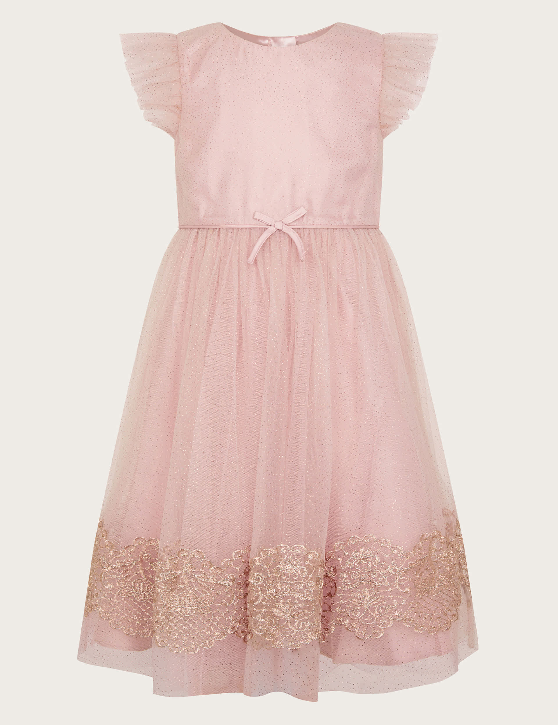 Monsoon Girls Tulle Dress (3-13 Yrs) - 7y - Pink Mix, Pink Mix