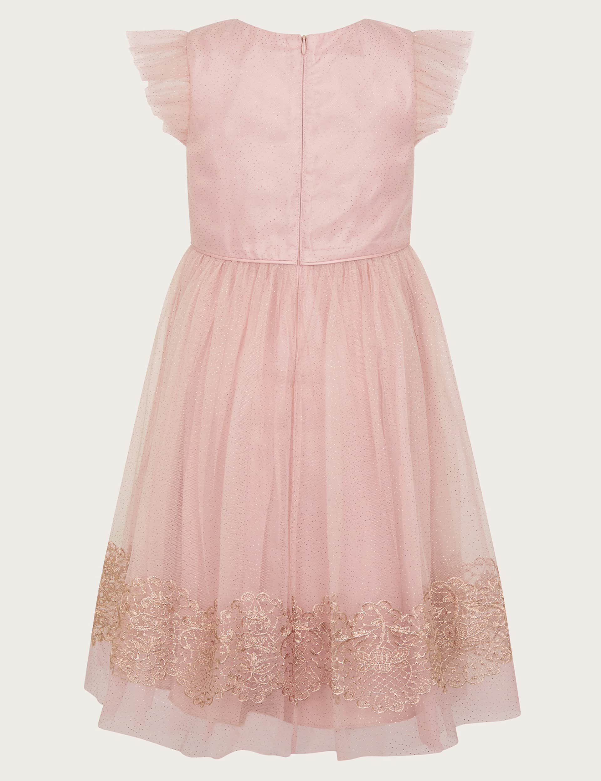 Monsoon Girls Tulle Dress (3-13 Yrs) - 12-13 - Pink Mix, Pink Mix