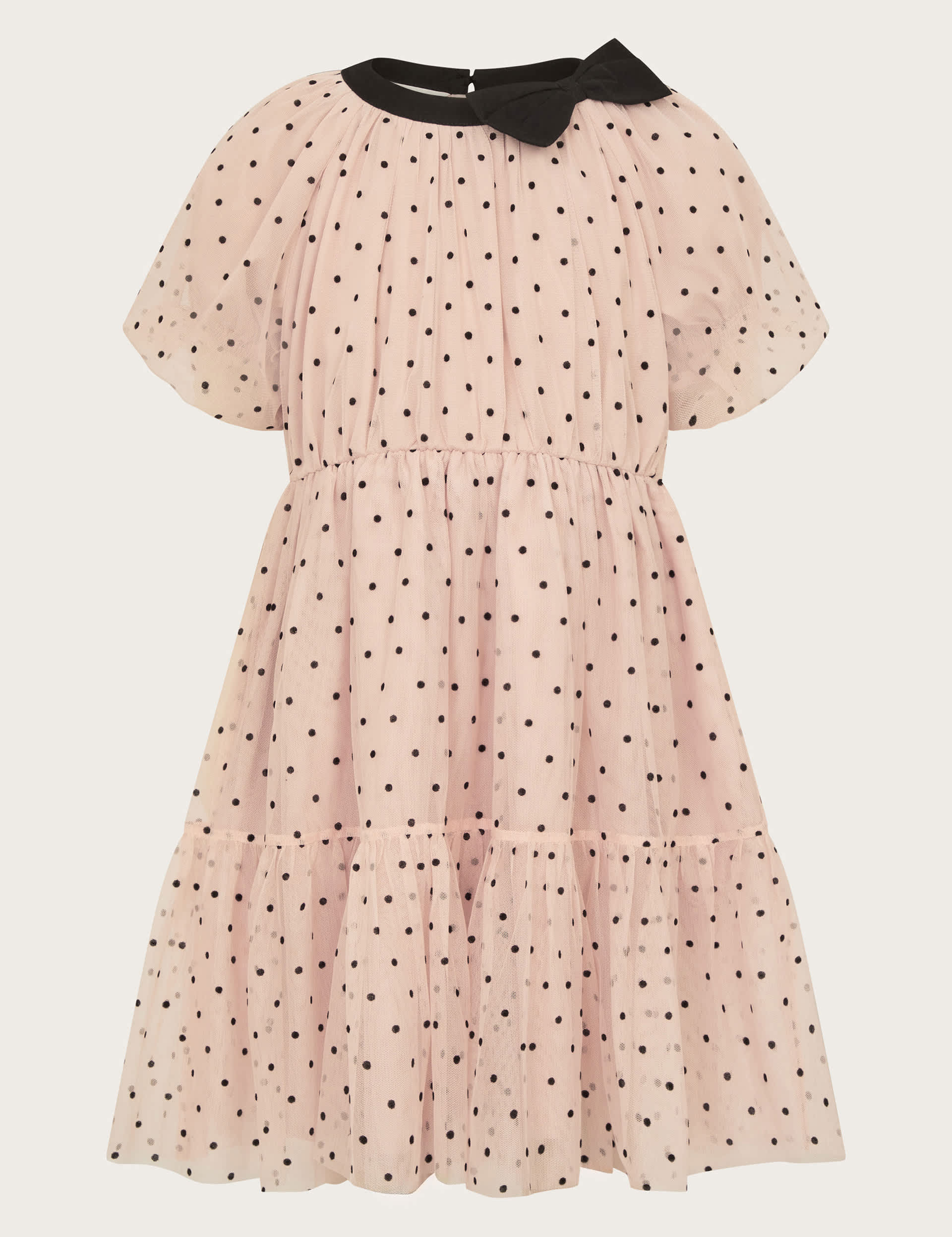 Monsoon Girls Polka Dot Tulle Dress (3-13 Yrs) - 9y - Pink Mix, Pink Mix