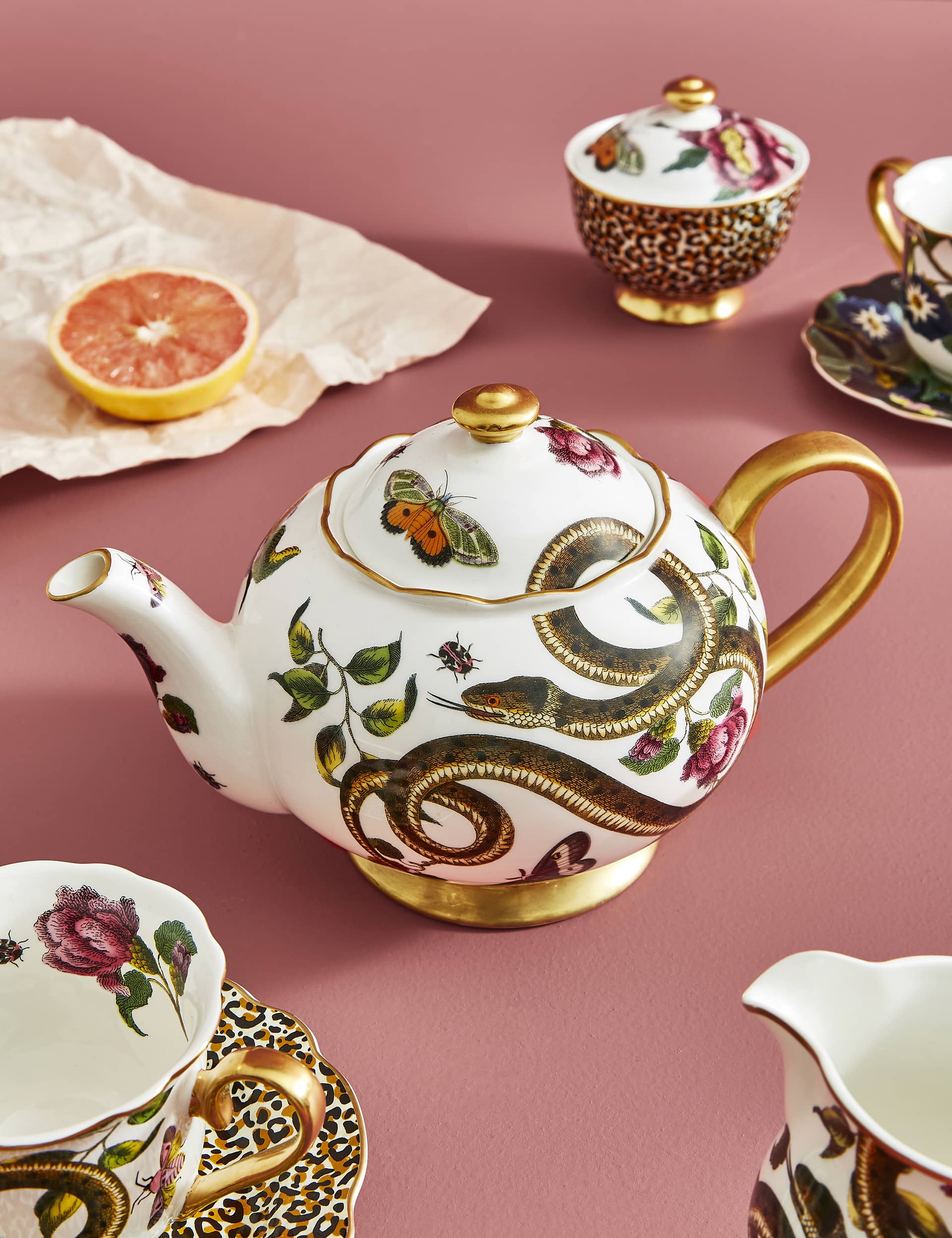 Spode Creatures of Curiosity Snake Teapot