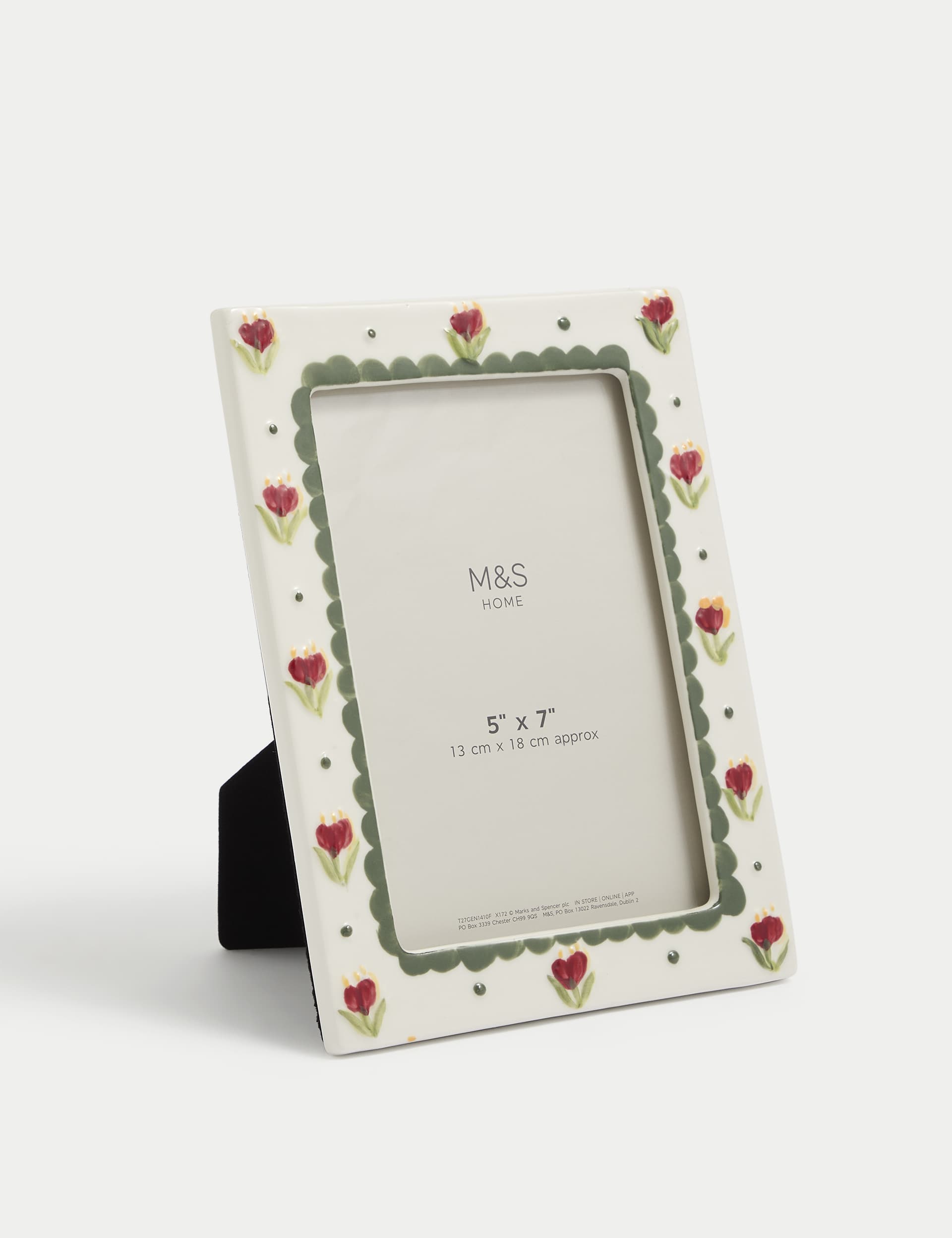 M&S Floral Photo Frame 5x7 inch - Multi, Multi