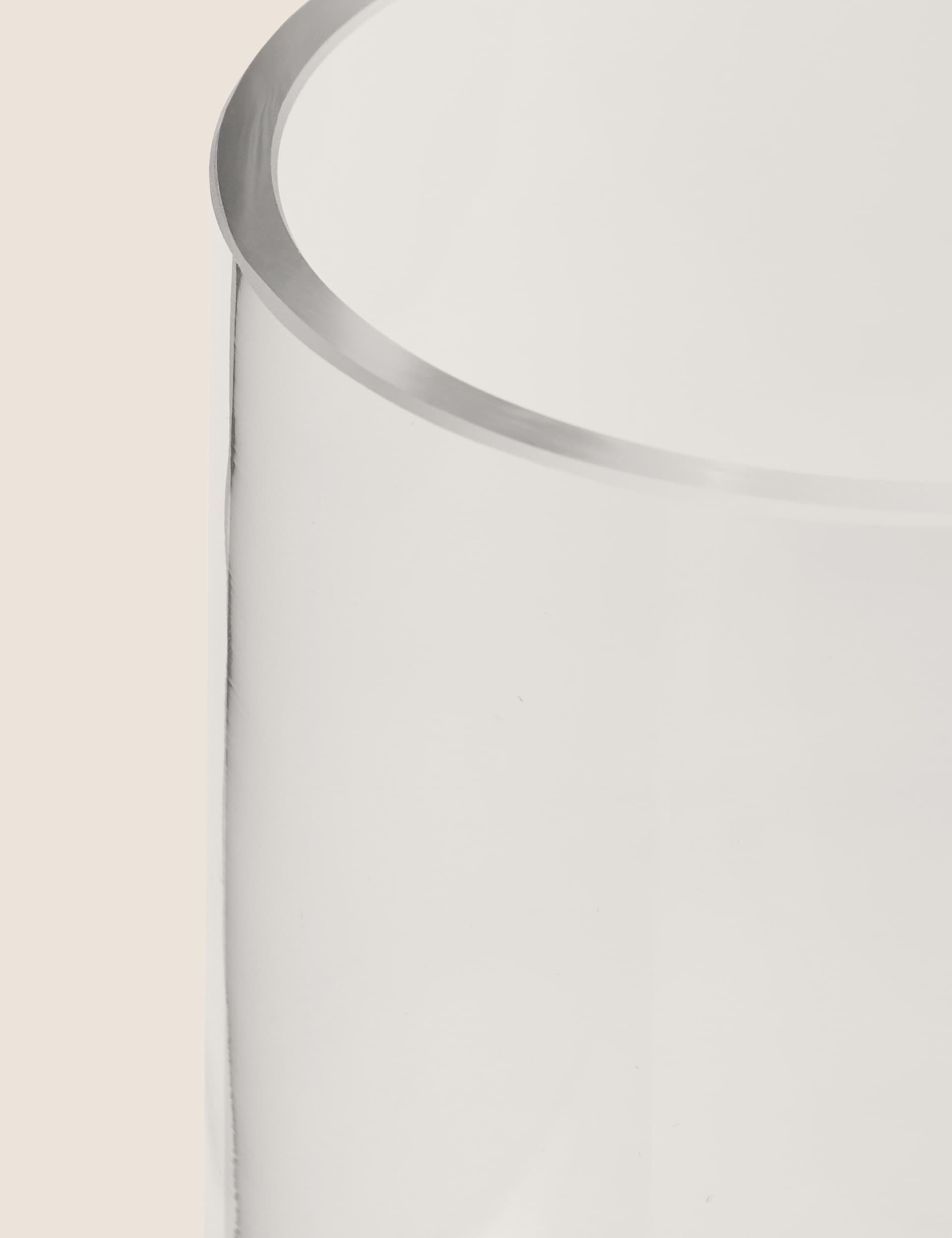 M&S Collection Small Cylinder Vase - Clear, Clear