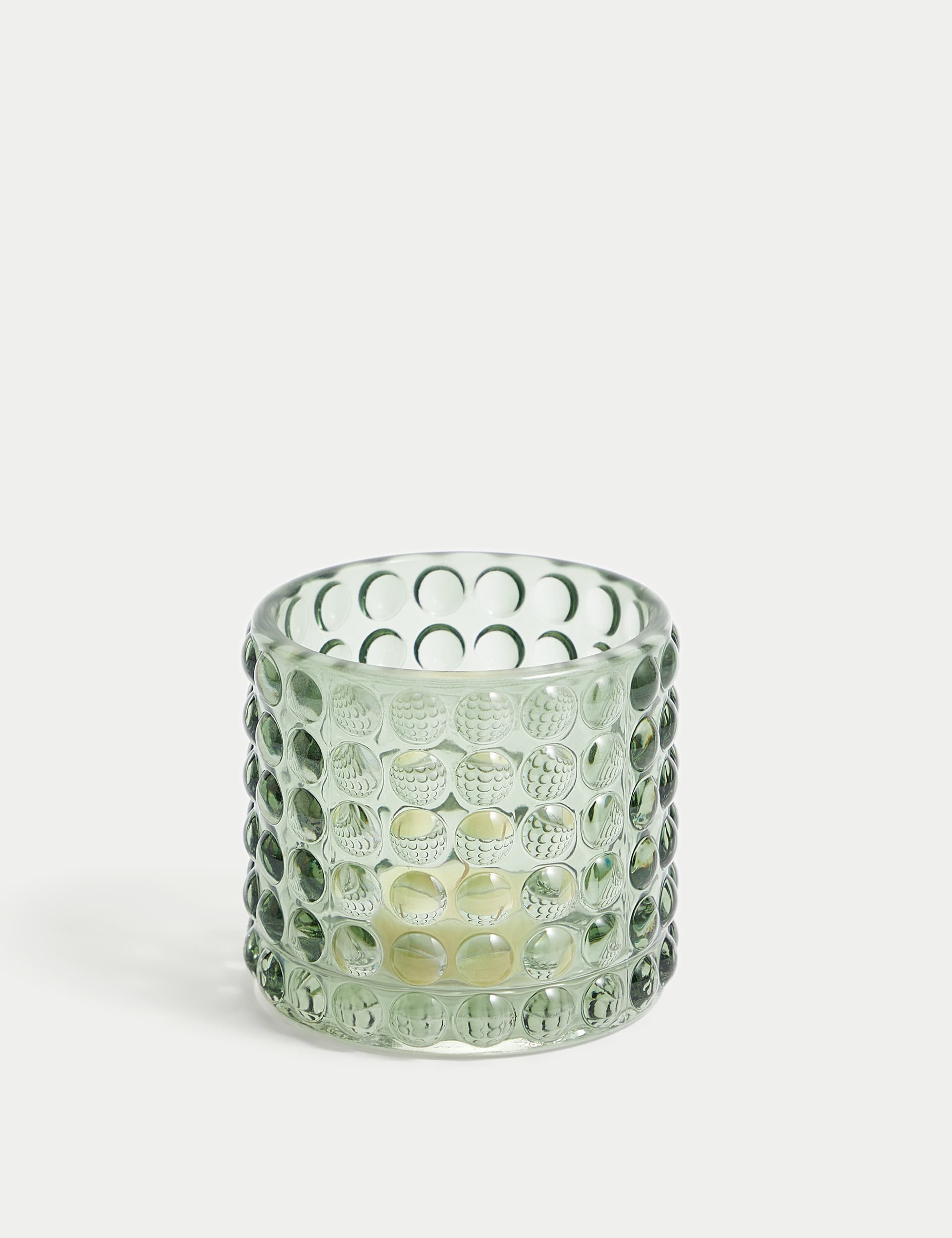 M&S Bobble Tealight Holder - Light Green, Light Green