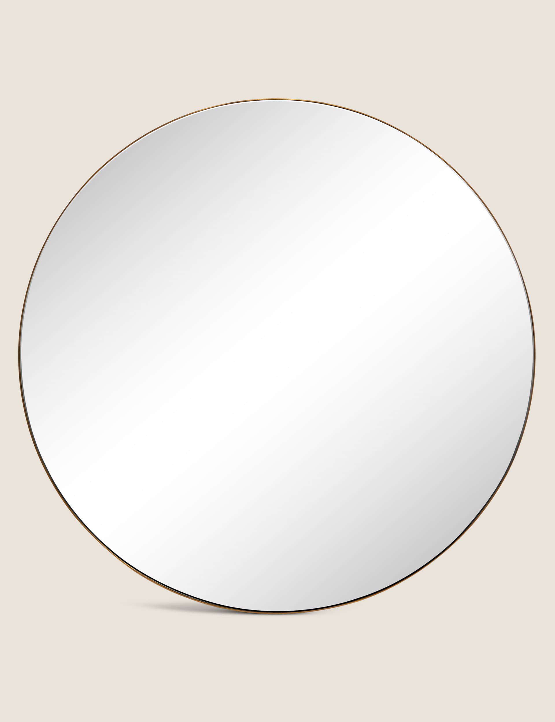 M&S Milan Large Round Mirror - Gold, Gold,Silver