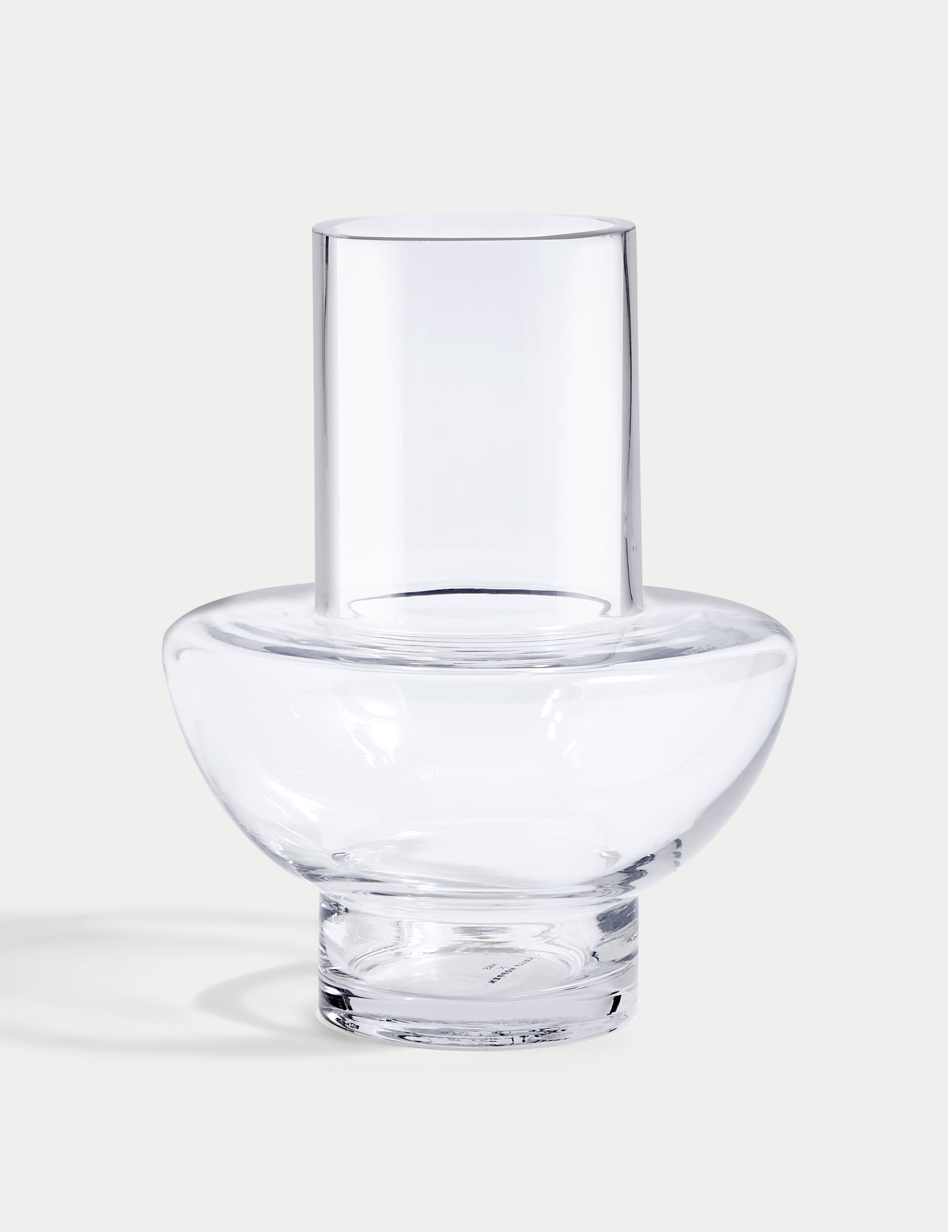 M&S X Kelly Hoppen Half Moon Vase - Clear, Clear