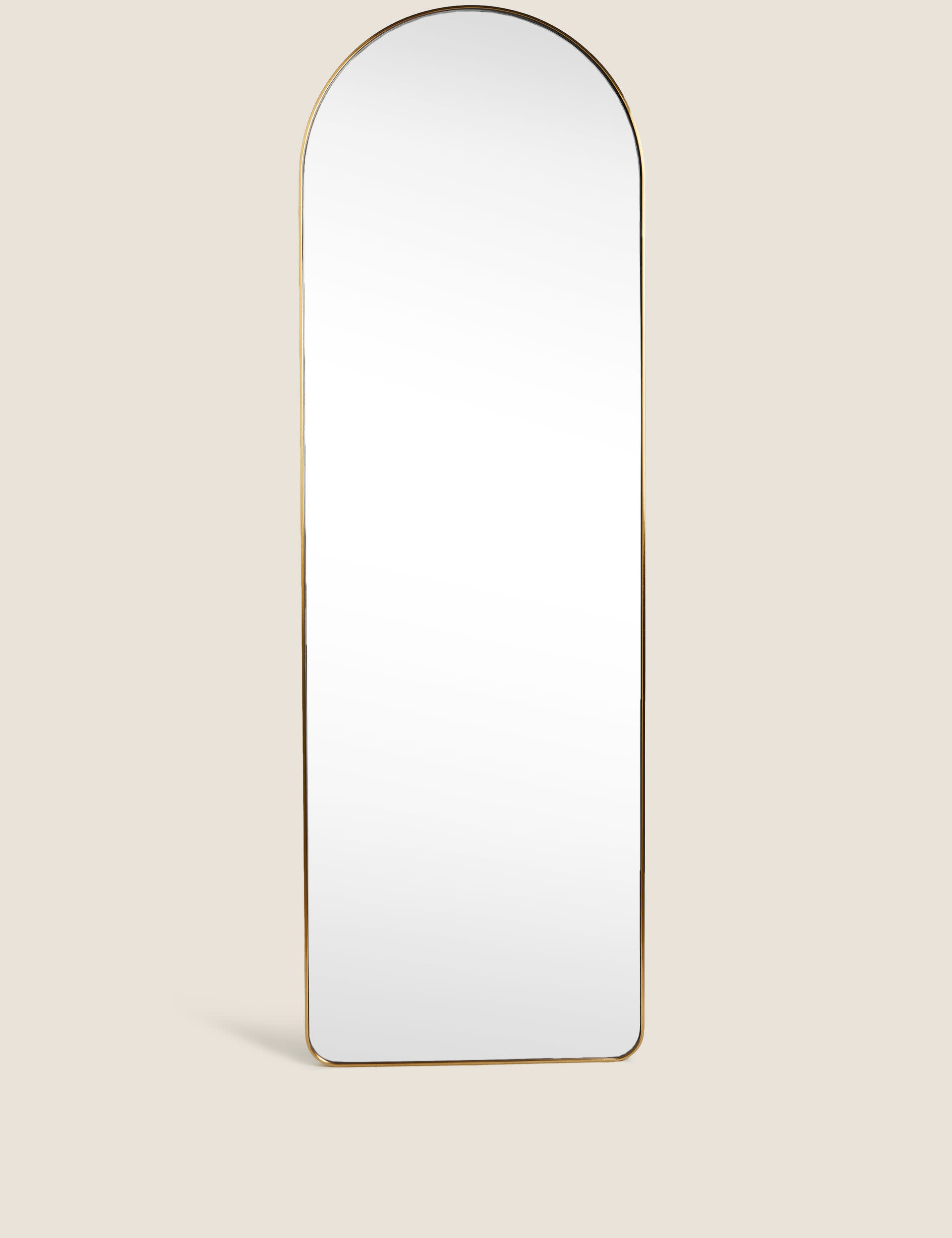 M&S Collection Arch Full Length Mirror - Antique Brass, Antique Brass