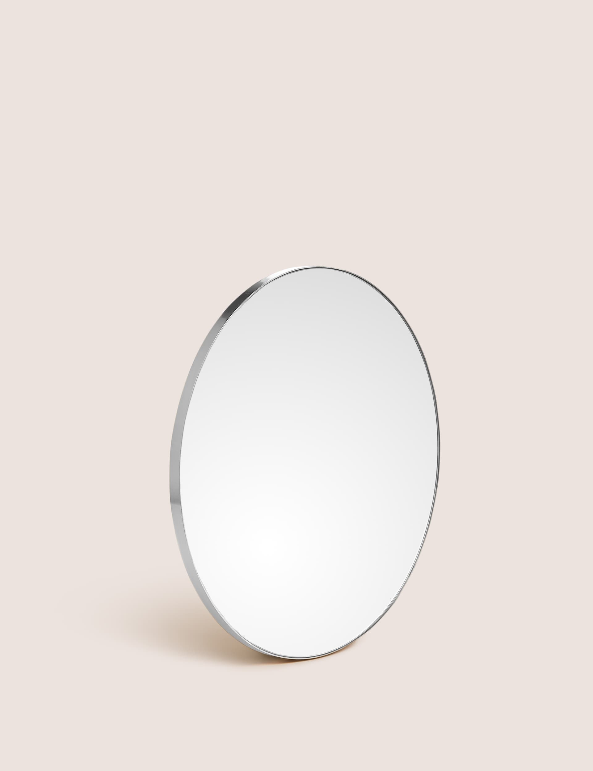 M&S Collection Milan Small Round Mirror - Silver, Silver