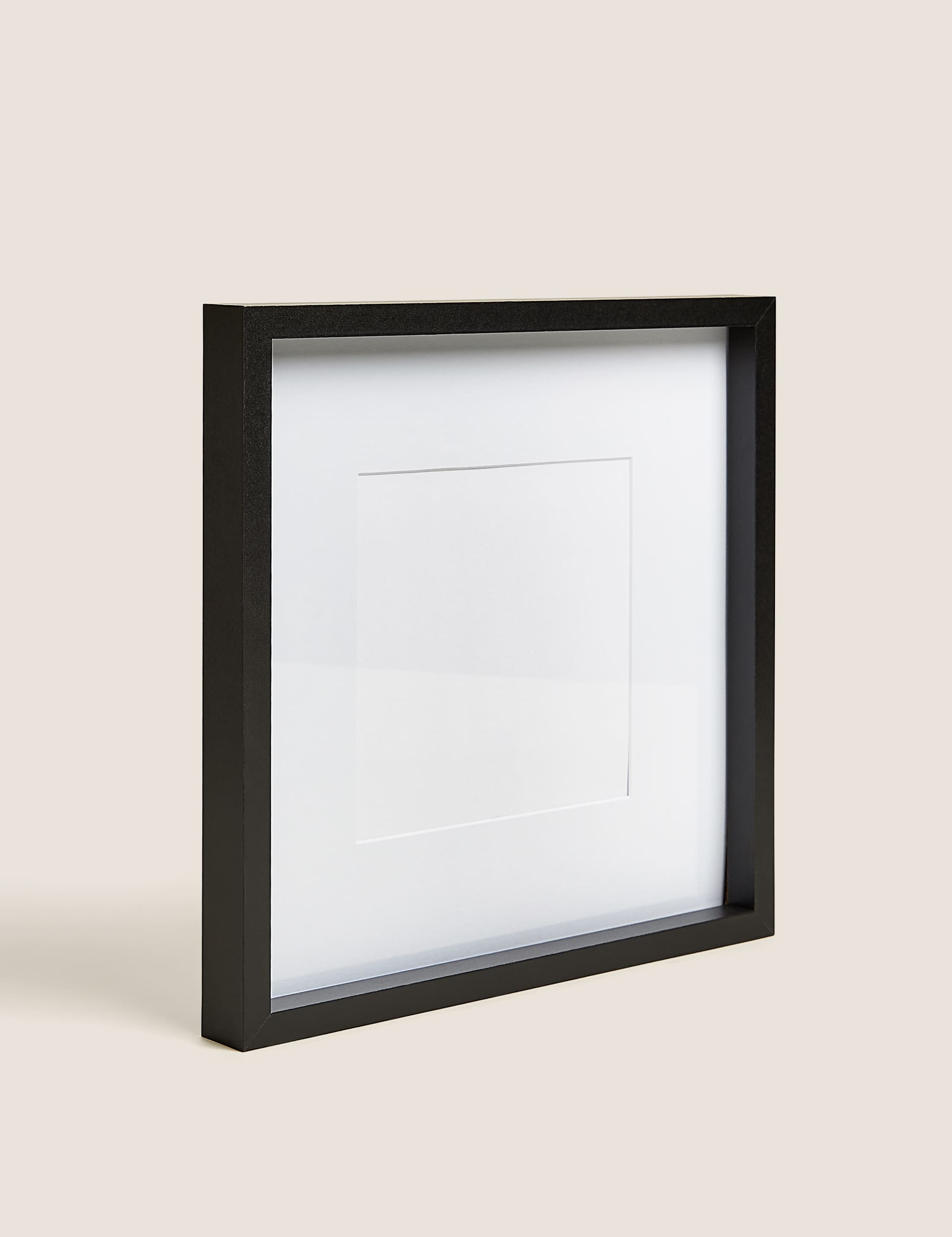 M&S Square Photo Frame 6 x 6 inch - Black, Black,White