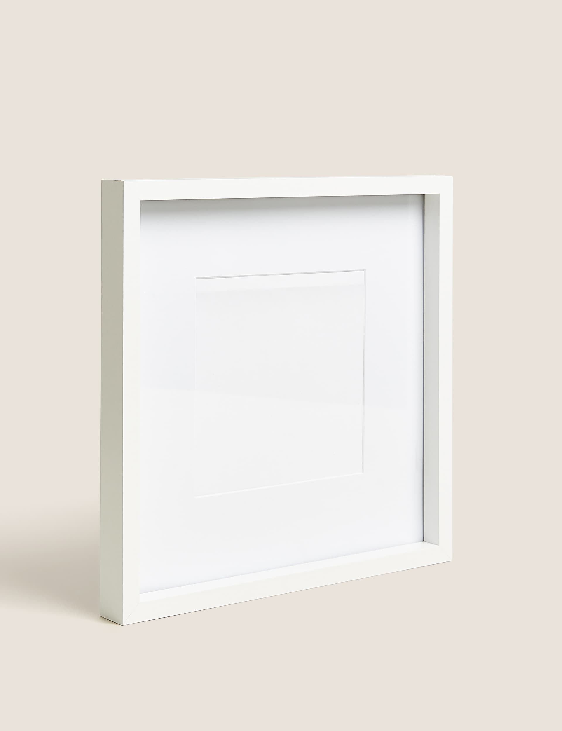 M&S Square Photo Frame 6 x 6 inch - White, Black,White