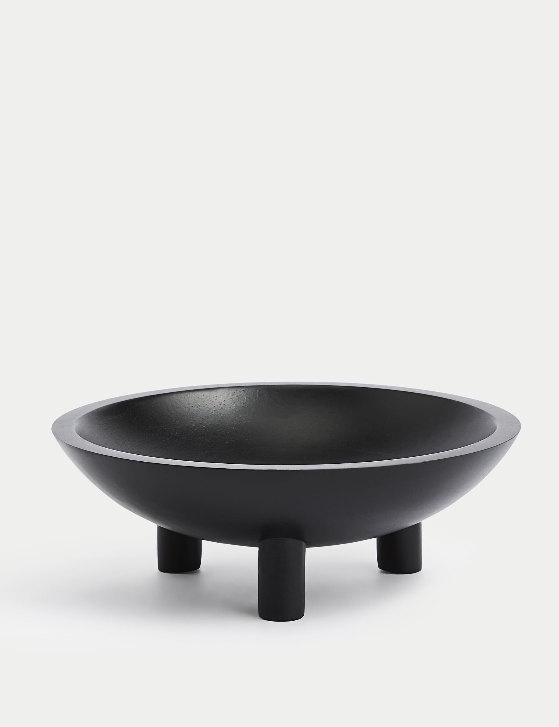 M&S Wooden Trinket Tray - Black, Black