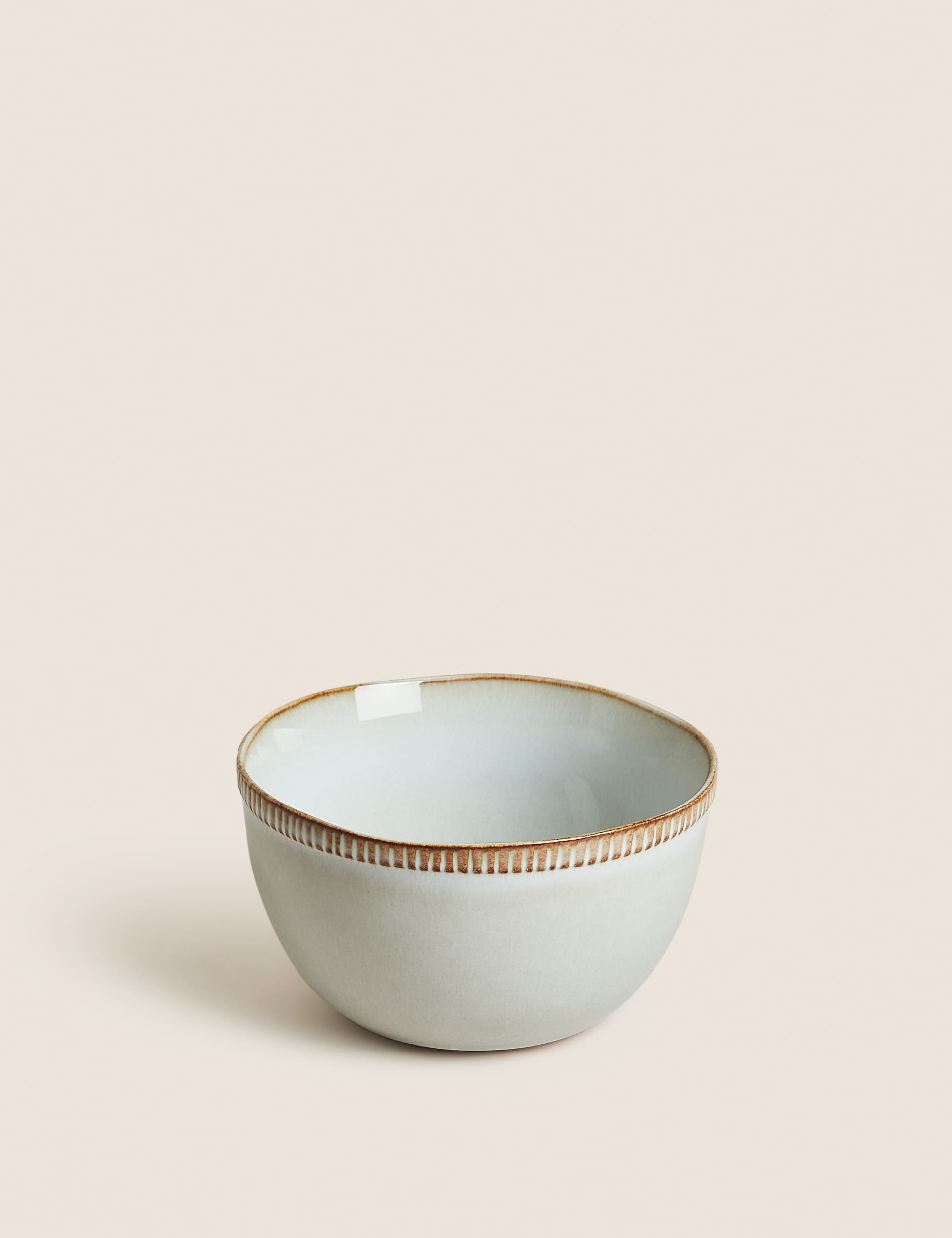 M&S X Fired Earth Stoneware Cereal Bowl