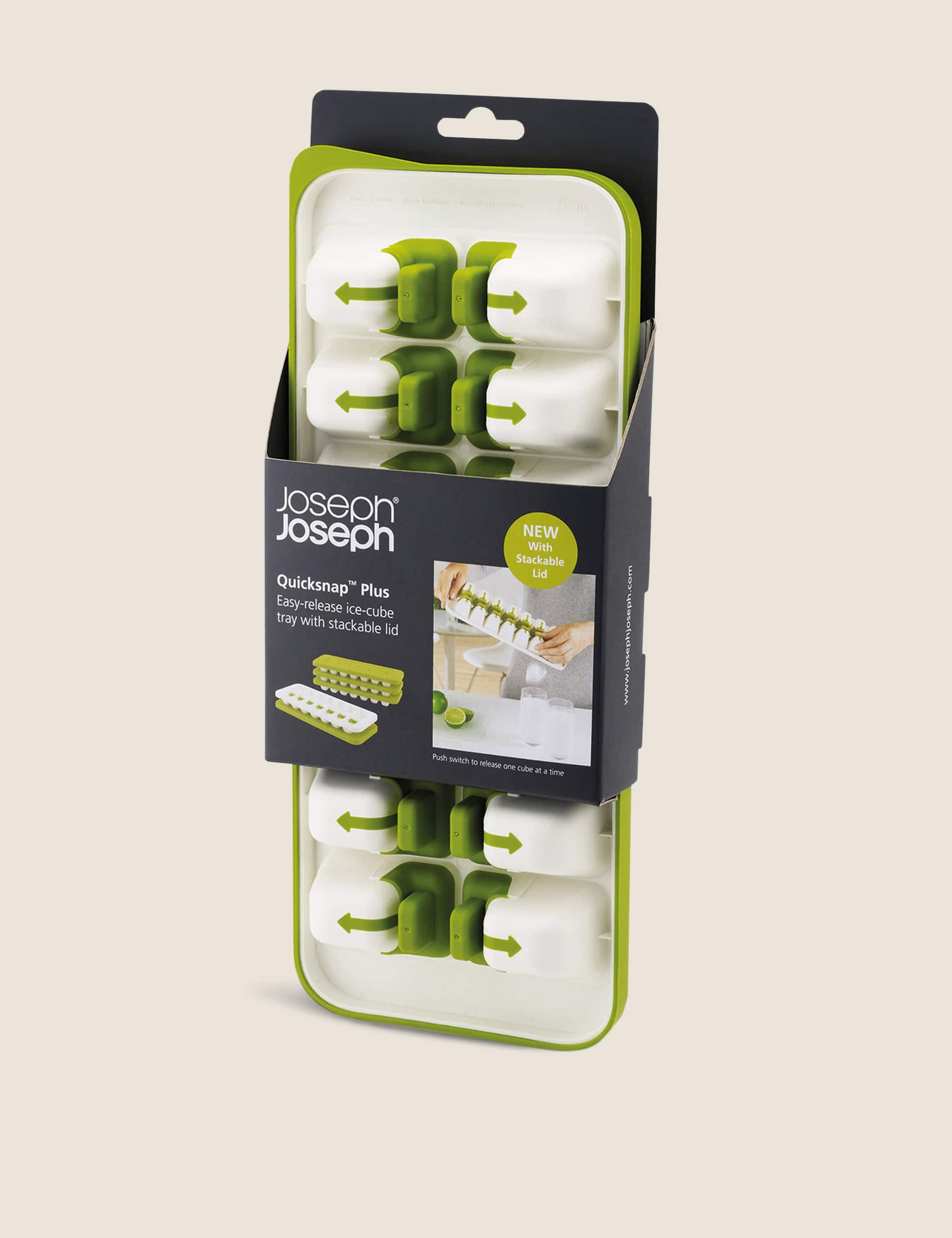 Joseph Joseph QuickSnap Plus Ice Cube Tray - Green, Green