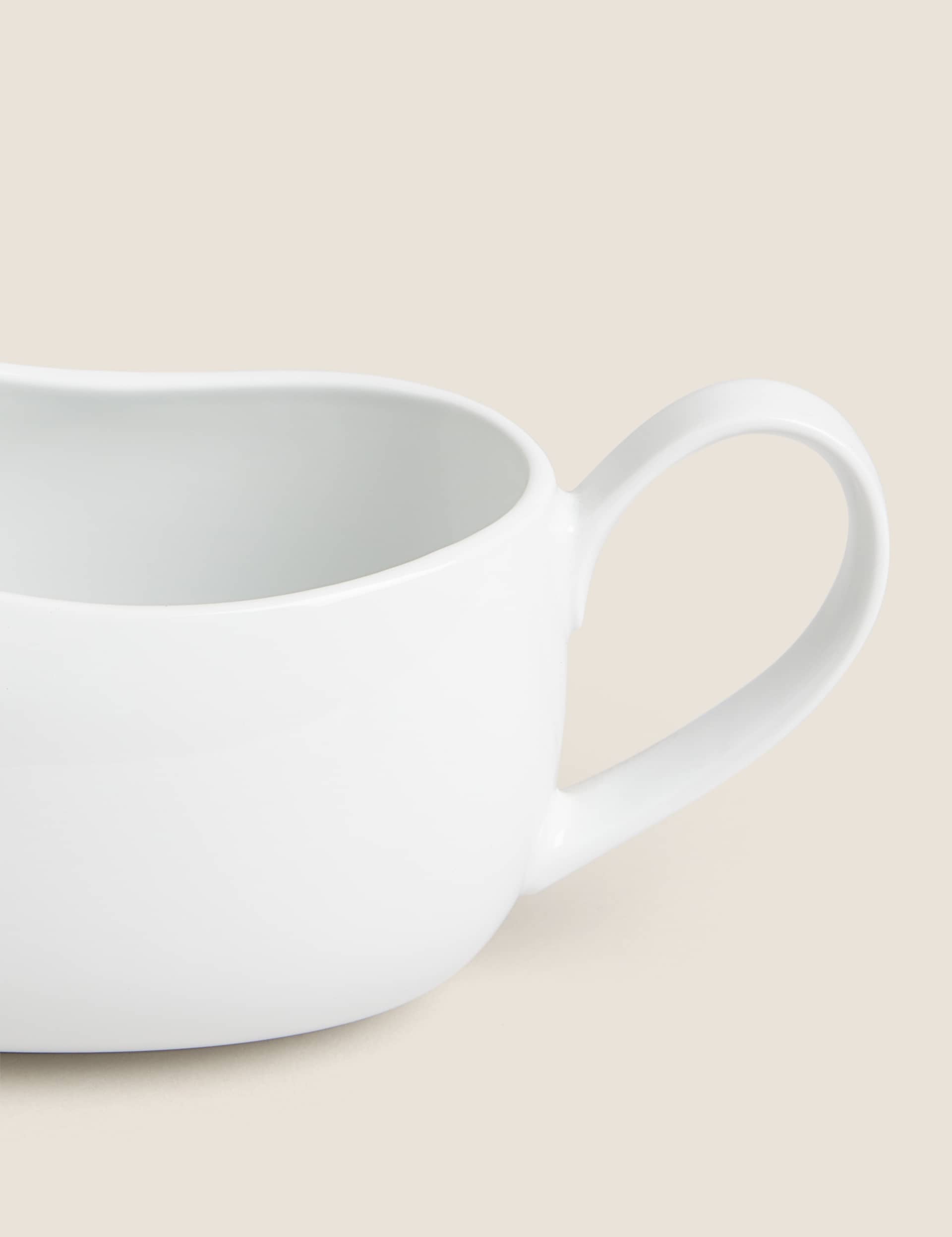 M&S Collection Maxim Gravy Boat - White, White