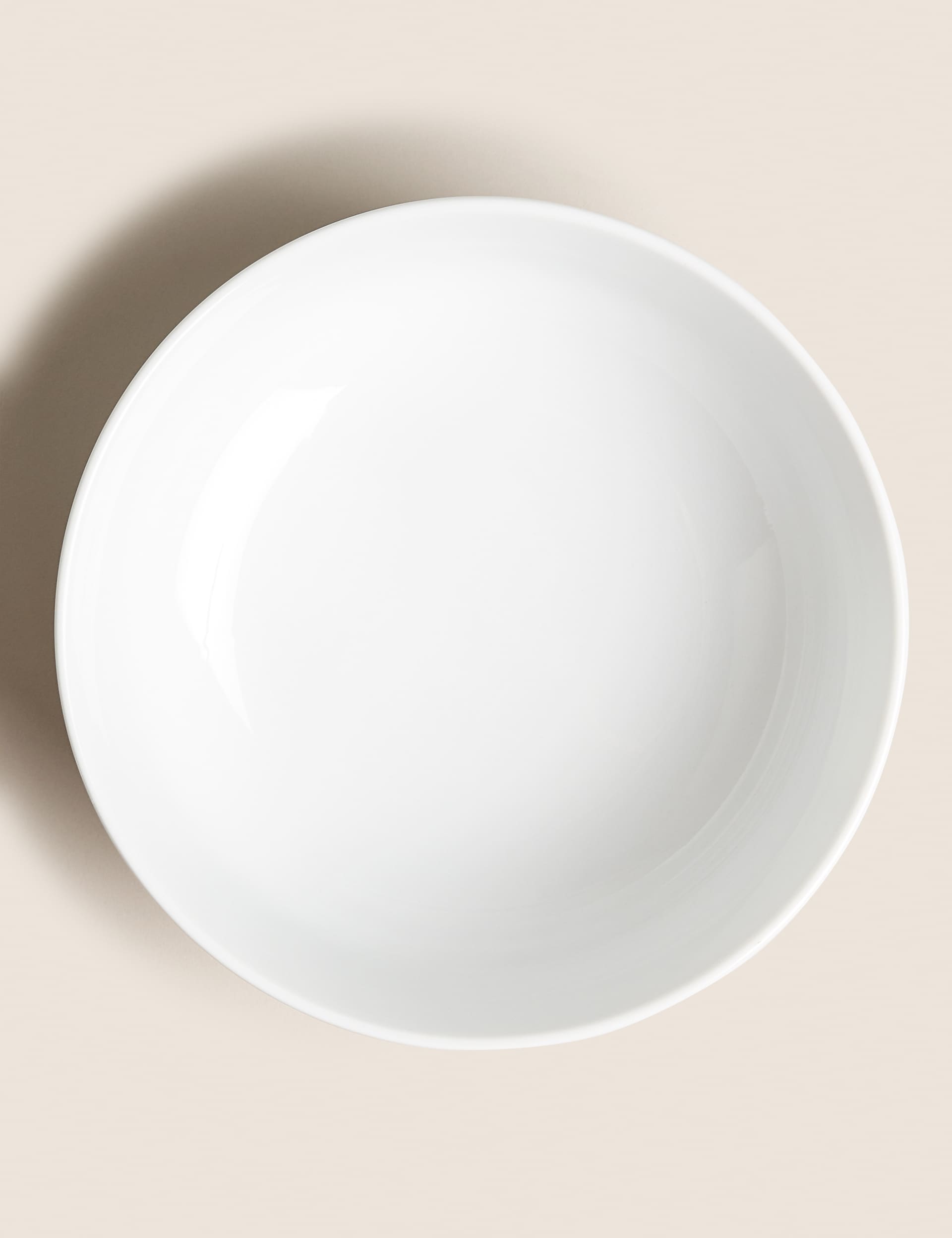 M&S Collection Maxim Porcelain Serving Bowl - White, White