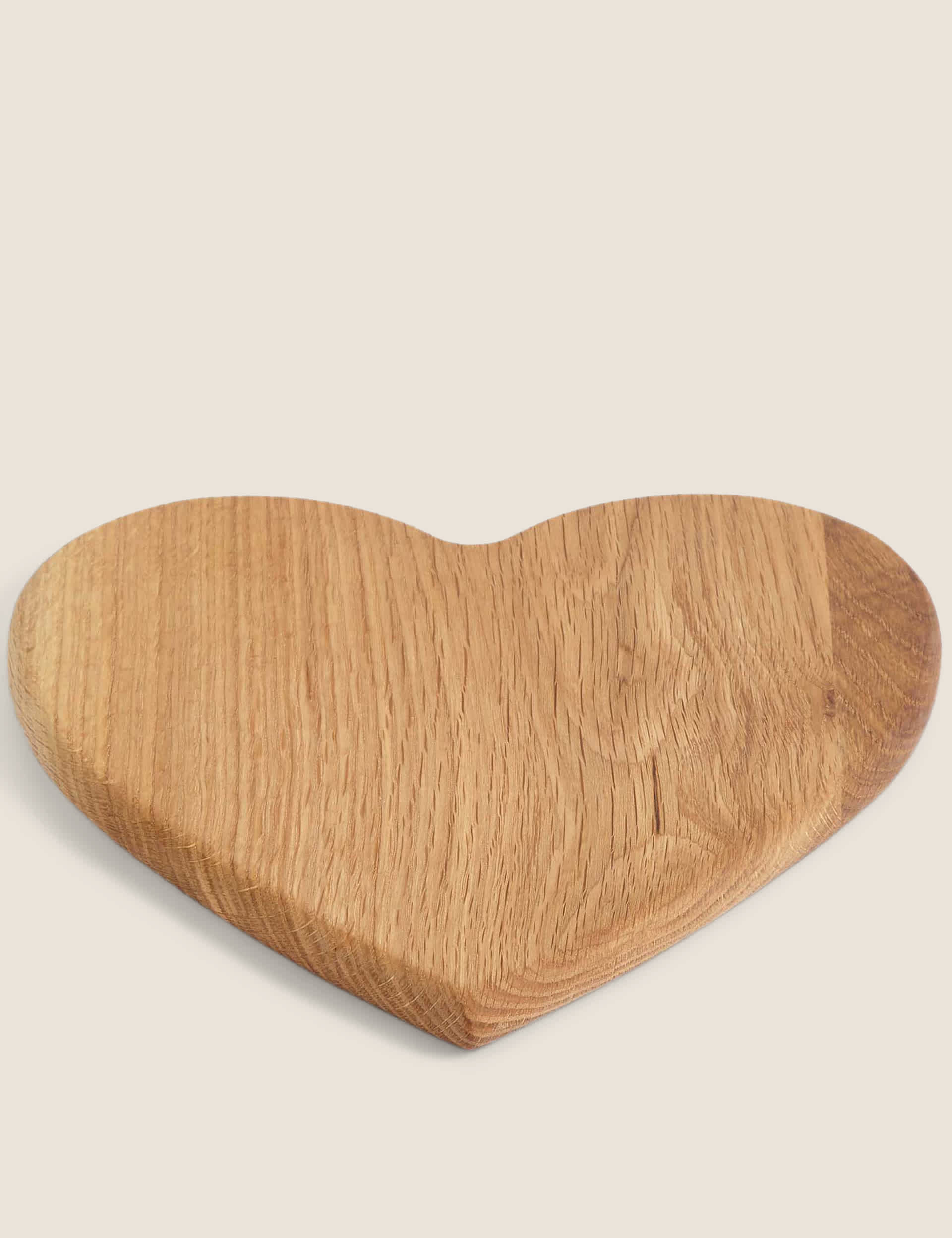 M&S Collection Heart Wooden Chopping Board - Oak, Oak