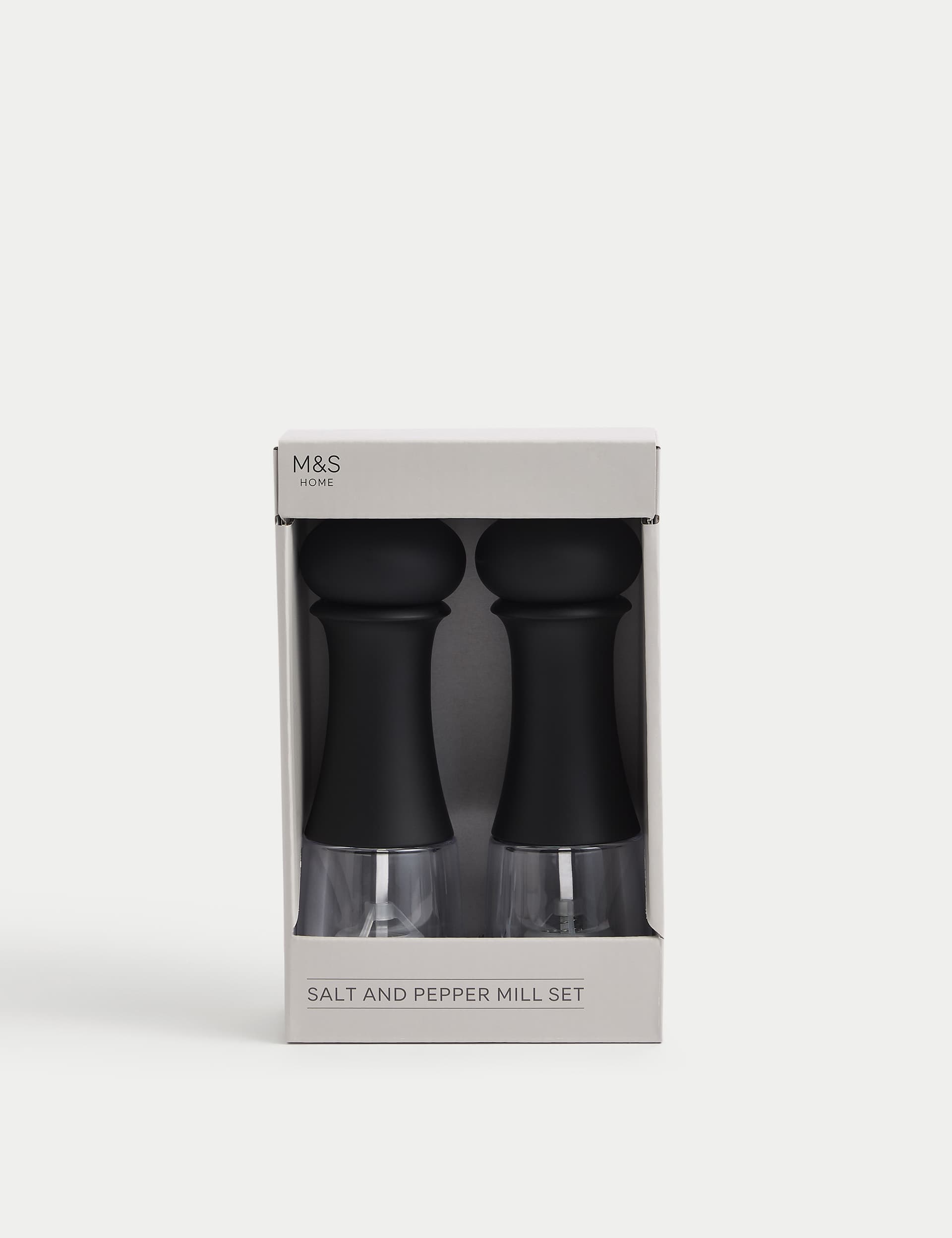 M&S Collection Salt & Pepper Mills - Black, Black