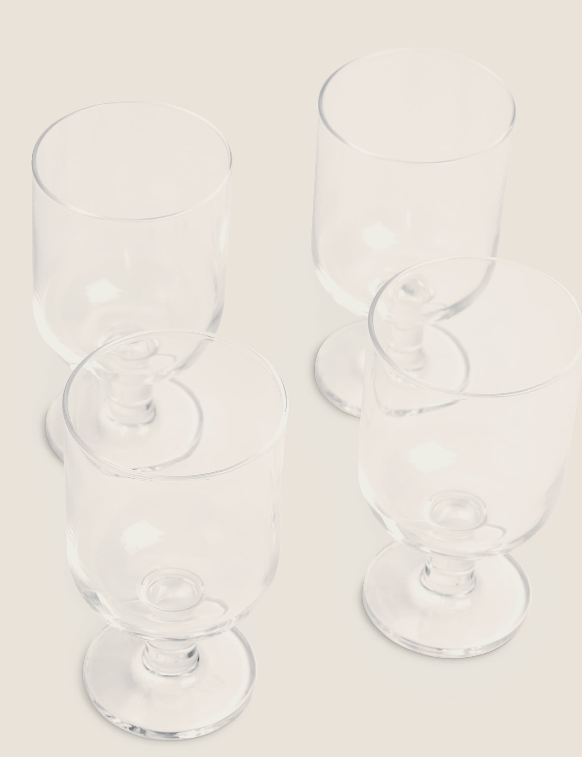 M&S Collection Set of 4 Tribeca Stackable Wine Glasses - Clear, Clear