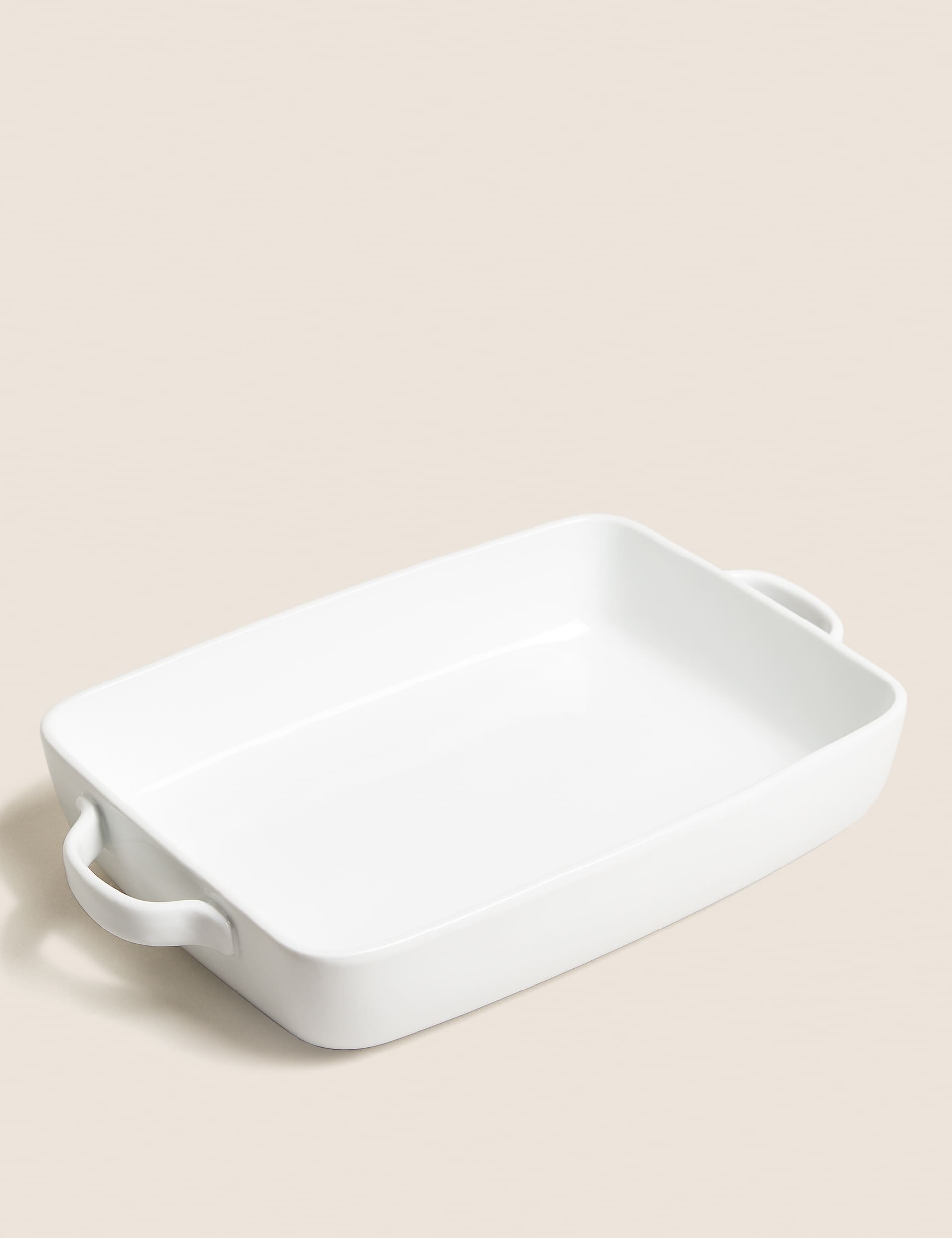 M&S Collection Maxim Porcelain Roaster - White, White