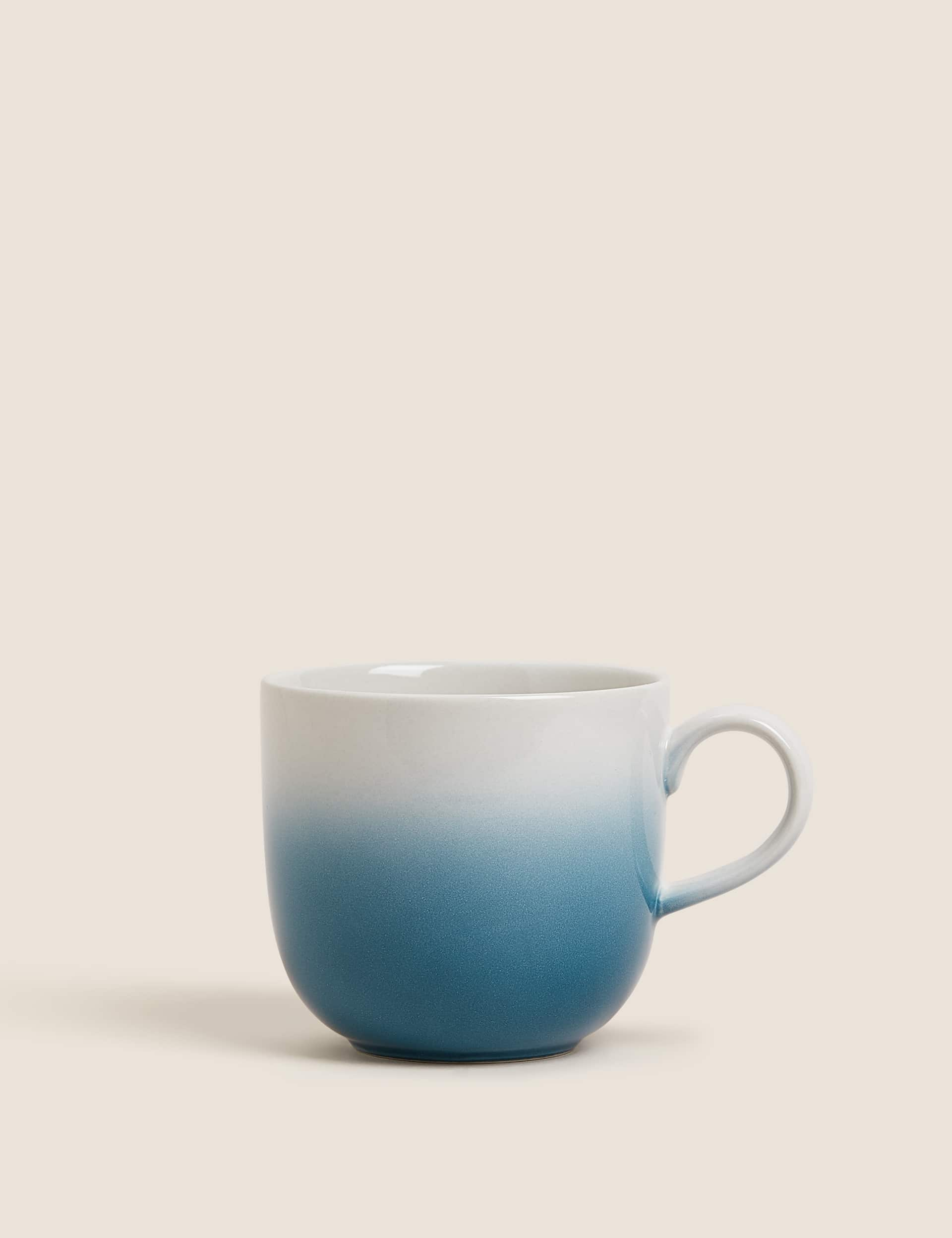 M&S Collection Set of 4 Tribeca Mugs - Teal, Teal