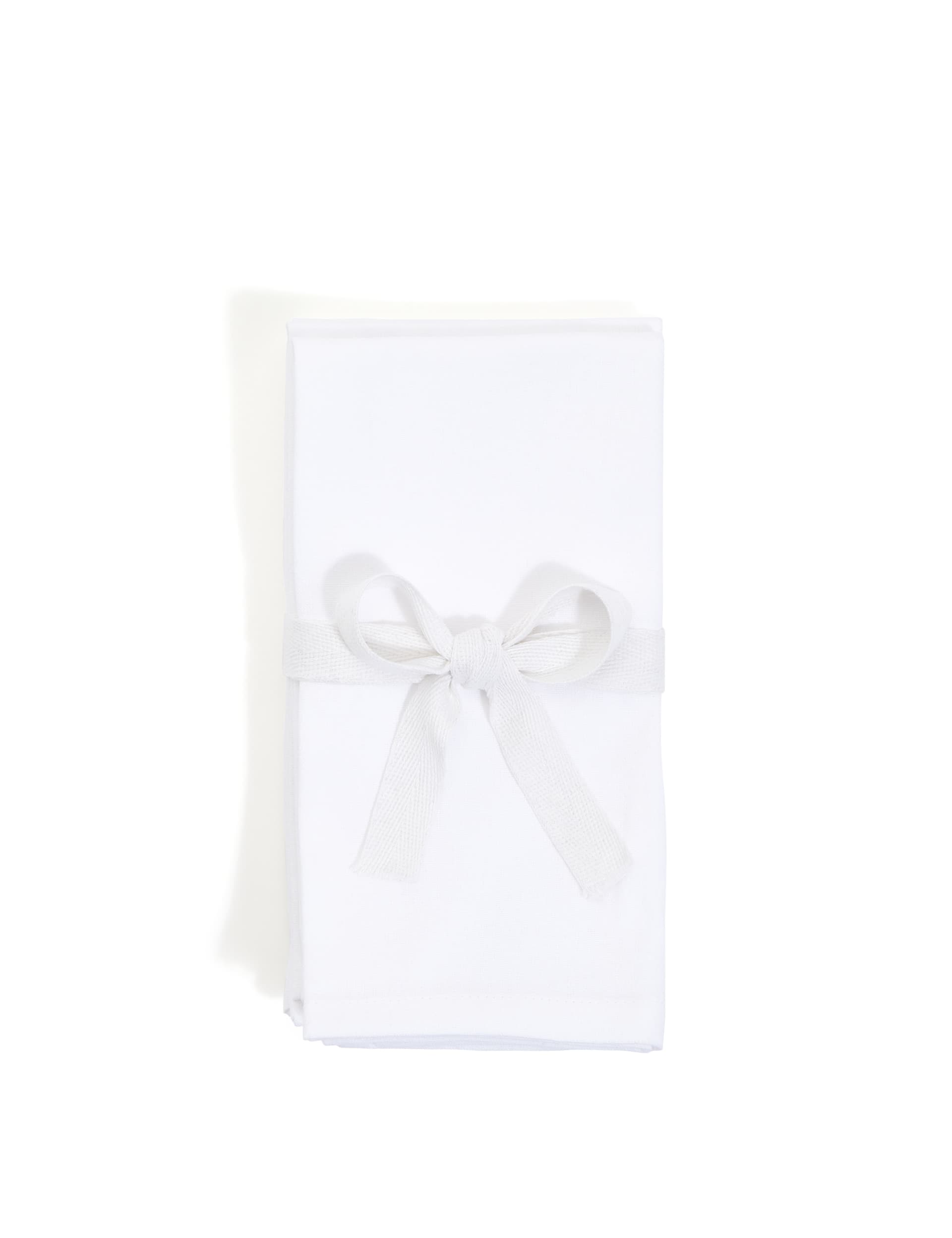 M&S Collection Set of 4 Cotton Napkins - White Mix, White Mix