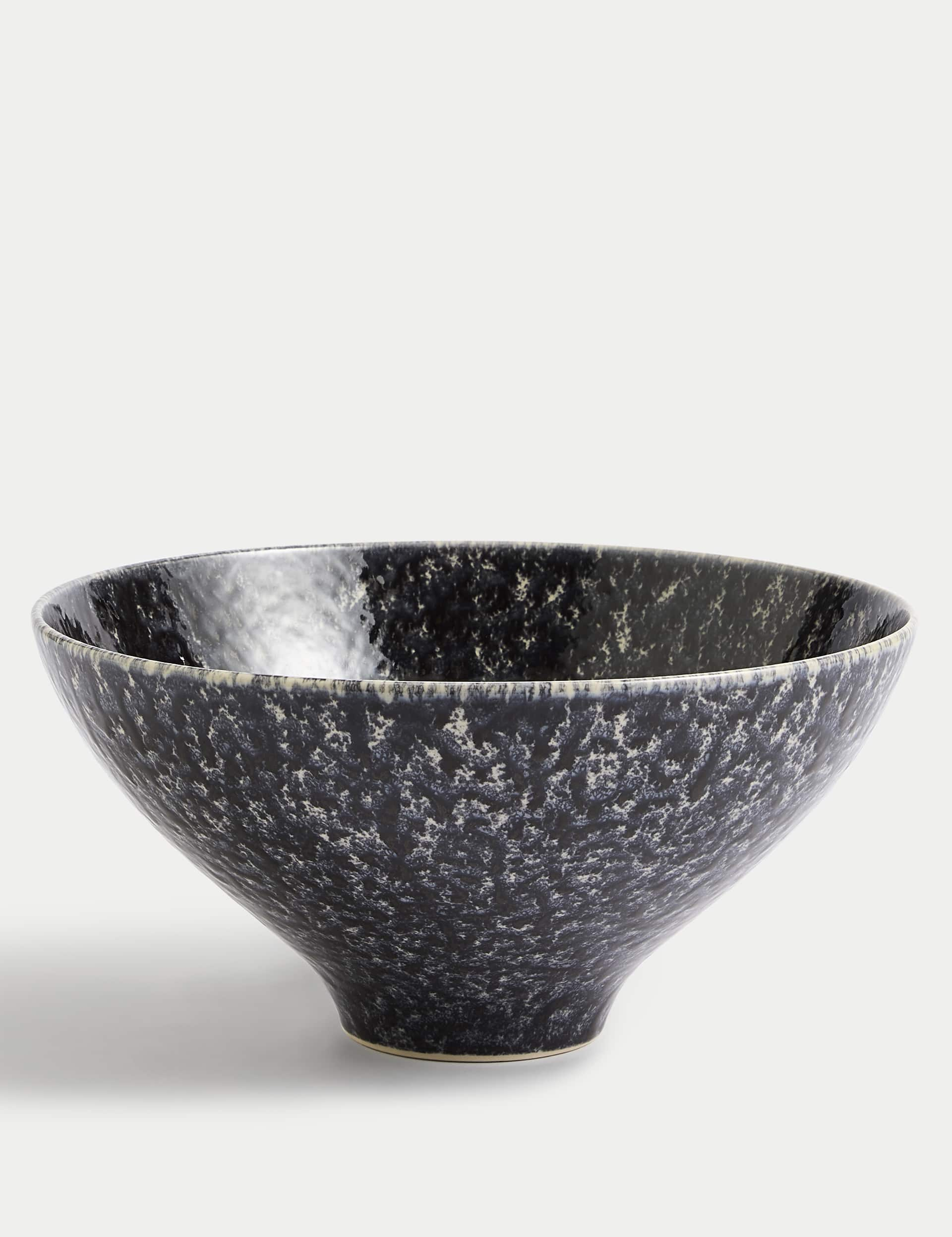 M&S Reactive Serving Bowl - Black, Black