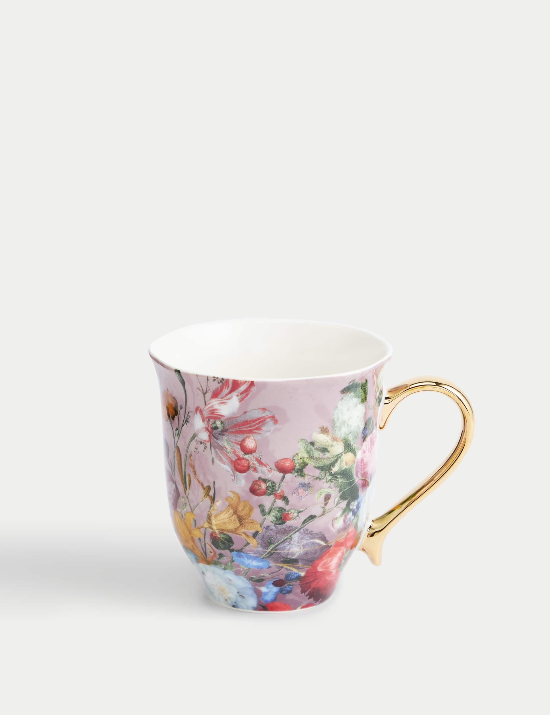 M&S X National Gallery Floral Mug - Pink, Pink