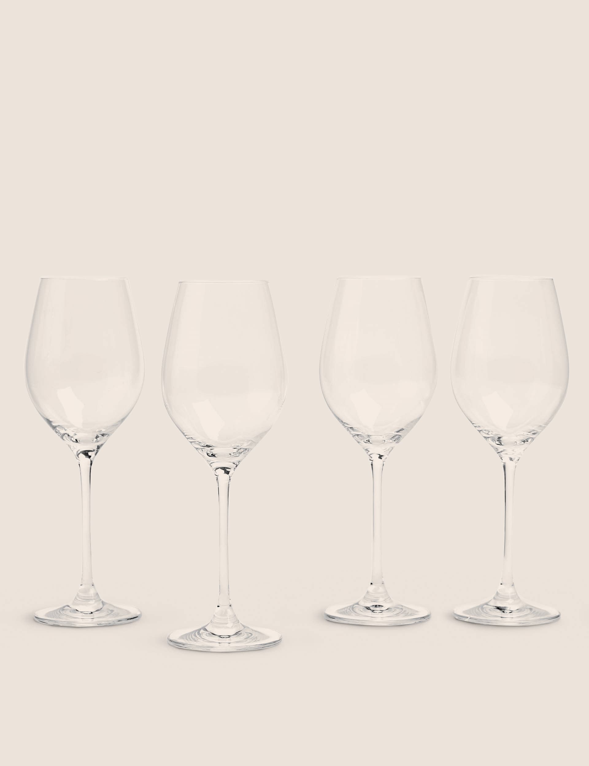 M&S Collection Set of 4 Maxim White Wine Glasses - Clear, Clear