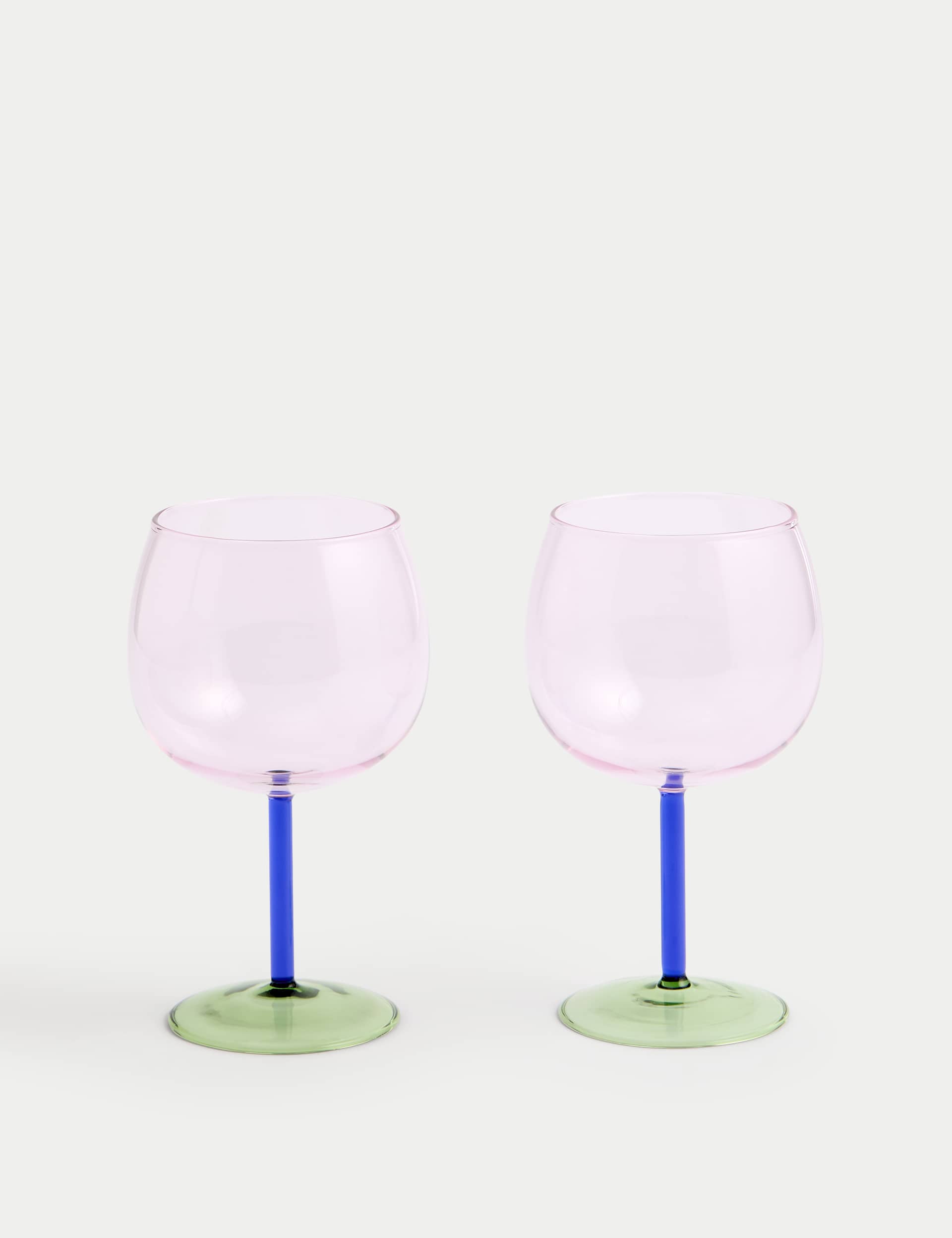 M&S Set of 2 Gin Glasses - Multi, Multi