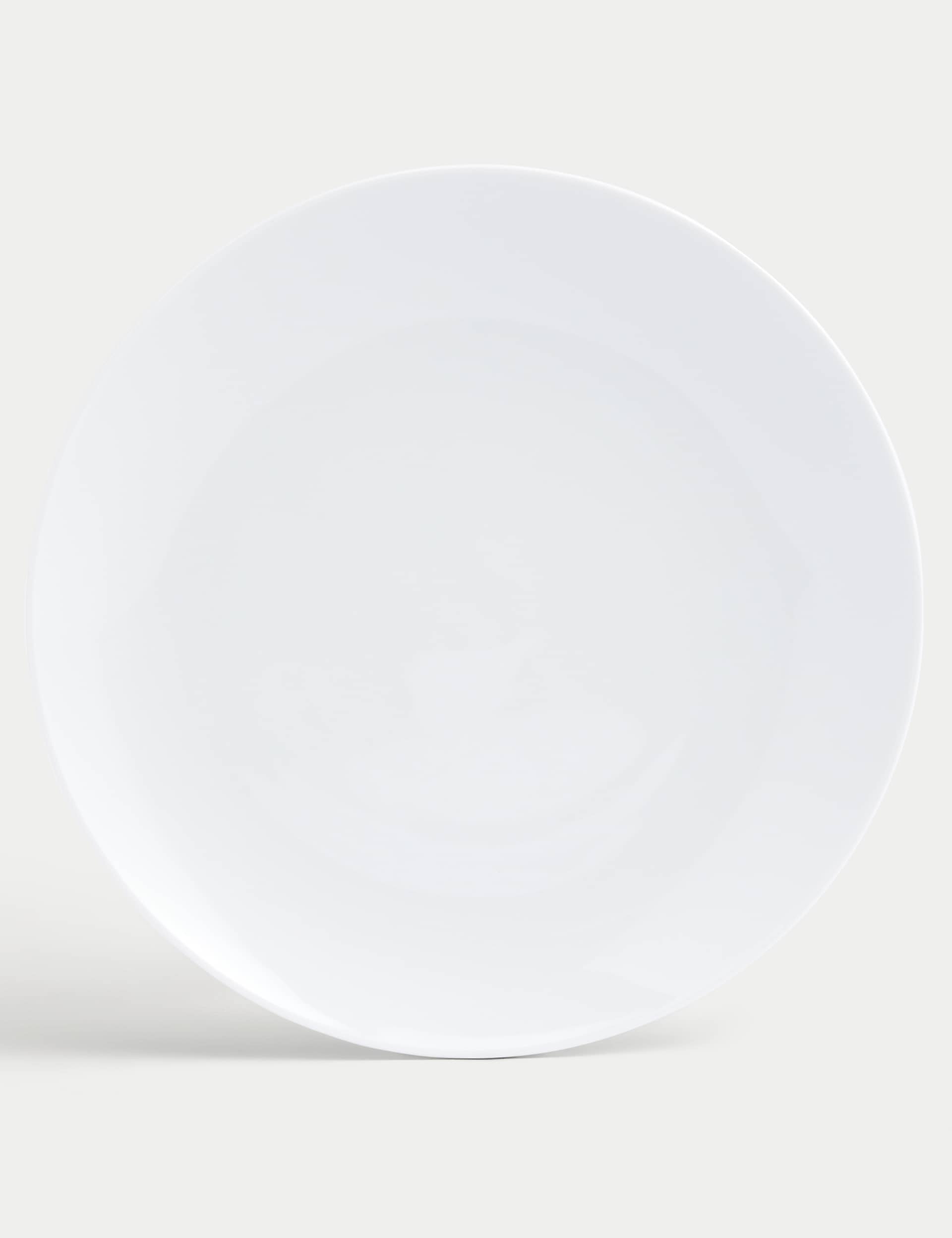 M&S Collection Set of 4 Maxim Coupe Dinner Plates - White, White