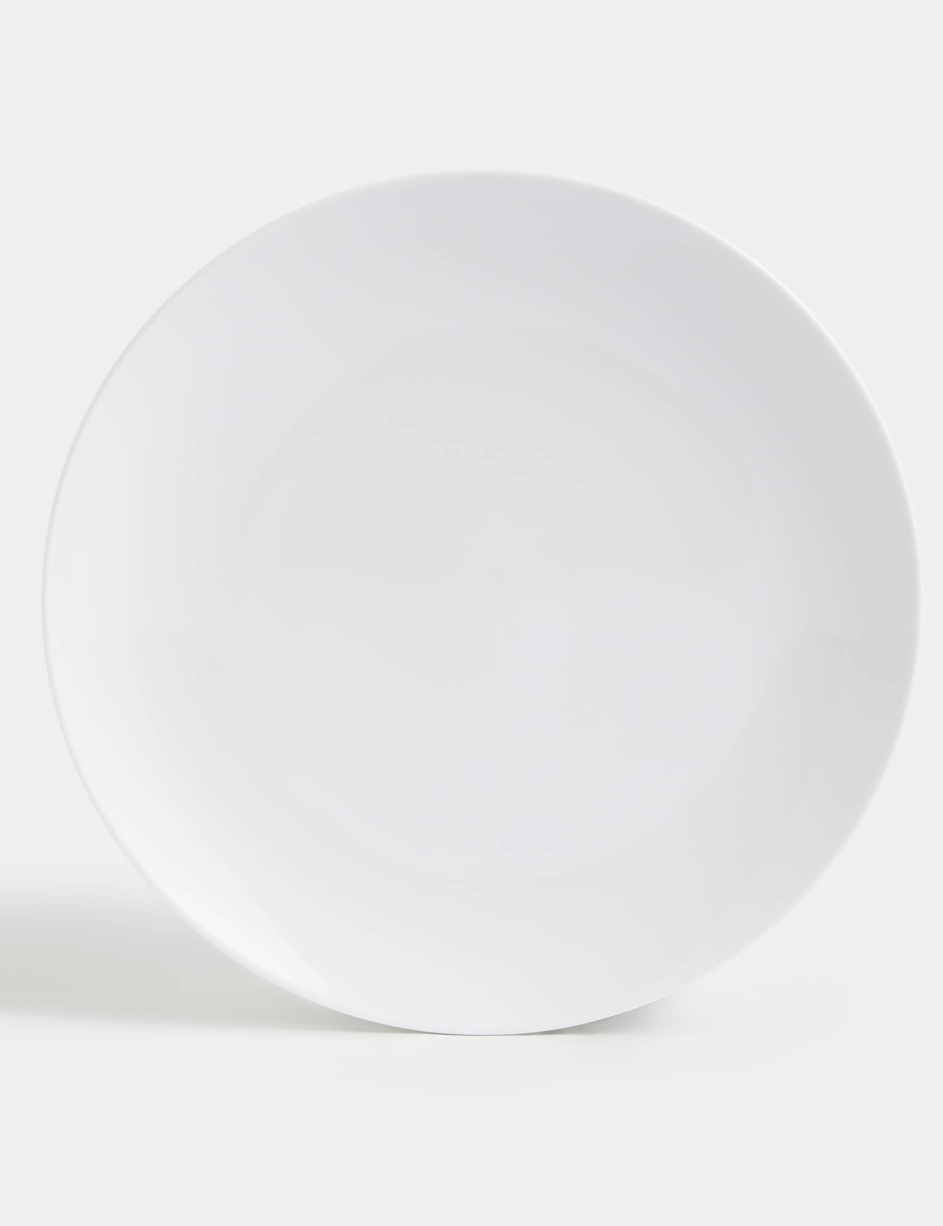 M&S Collection 12 Piece Maxim Coupe Dinner Set - White, White