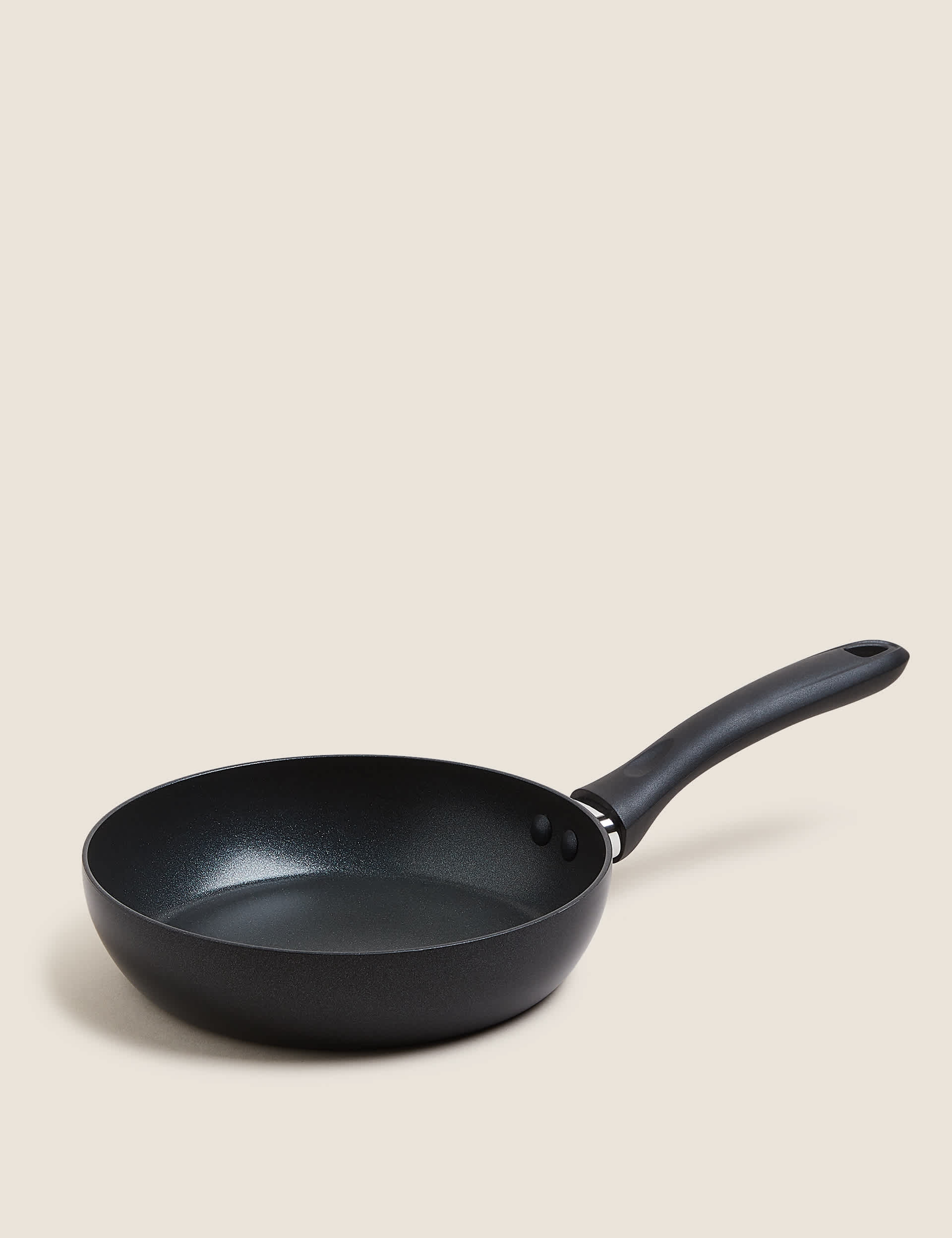 M&S Aluminium 20cm Small Non-Stick Frying Pan - Black, Black