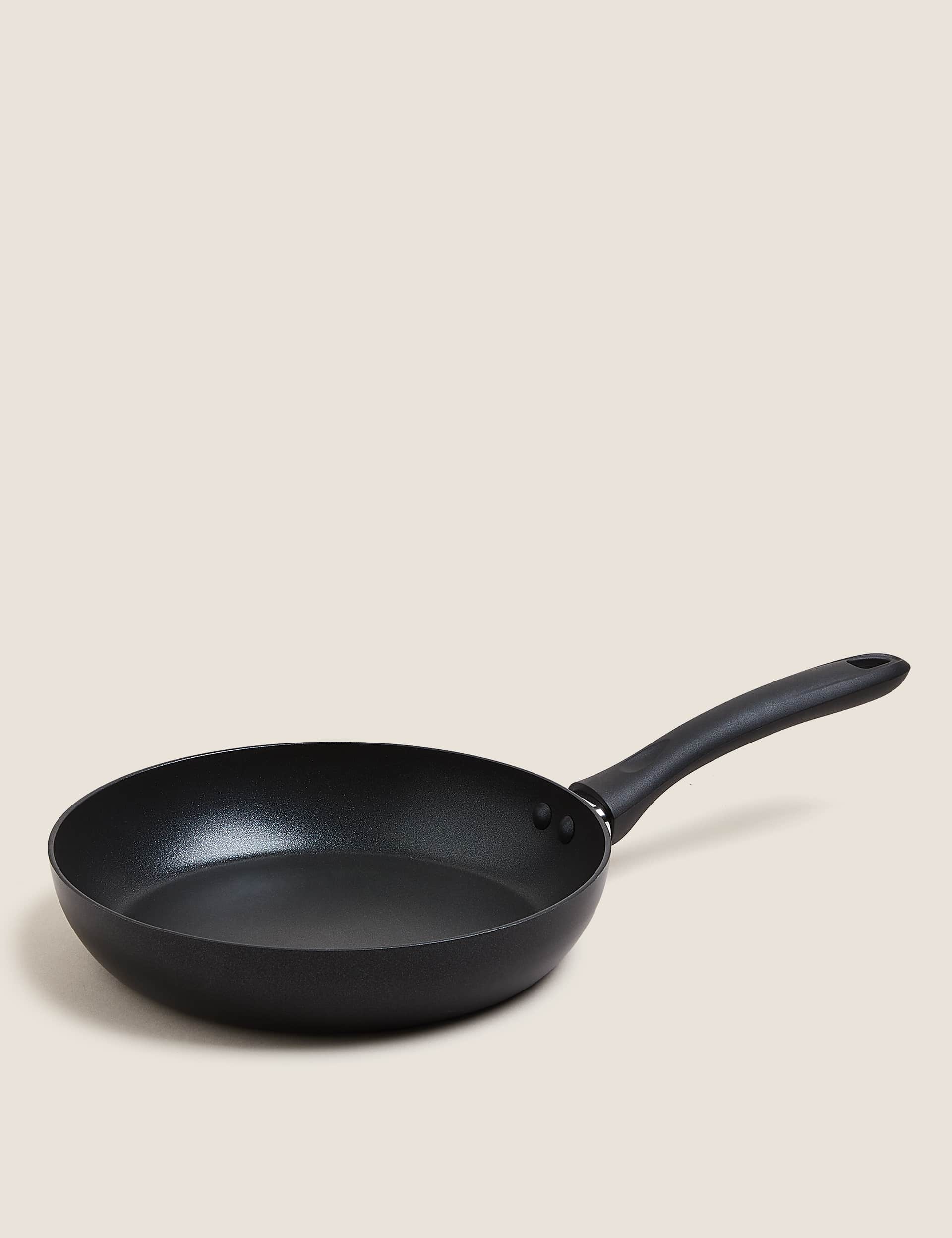 M&S Black Aluminium 24cm Medium Non-Stick Frying Pan  Black