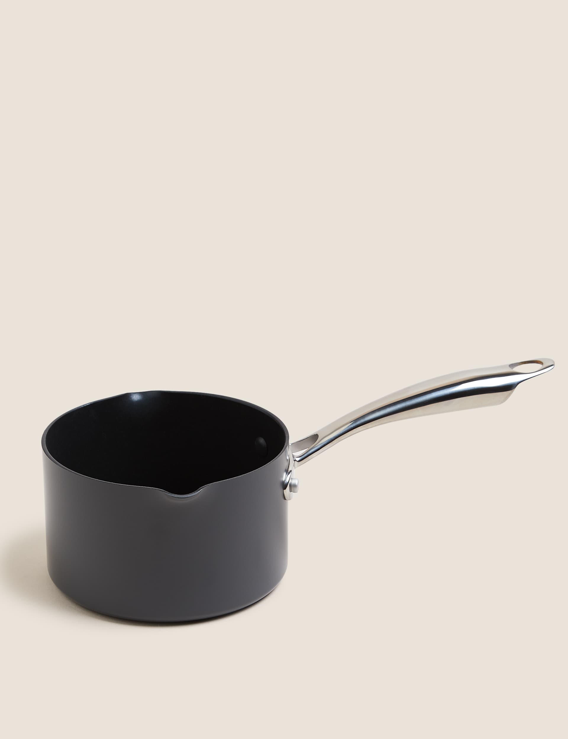 M&S Chef Hard Anodised 14cm Small Milk Pan