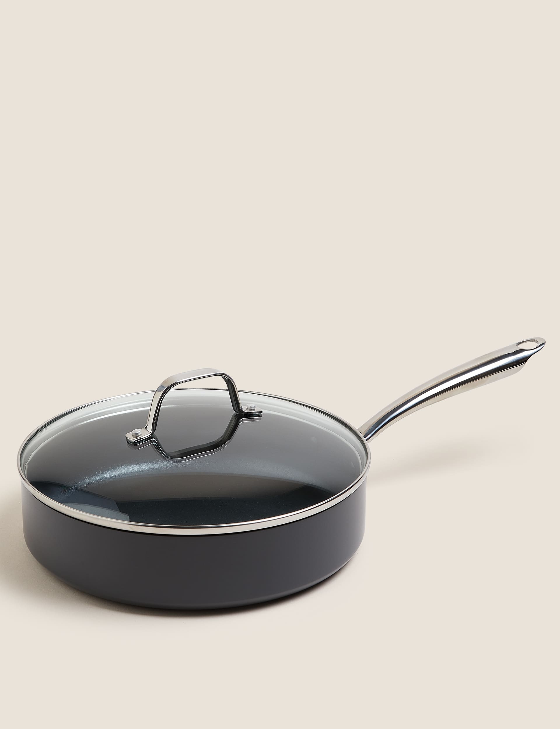 M&S Chef Hard Anodised 26cm Large Saute Pan