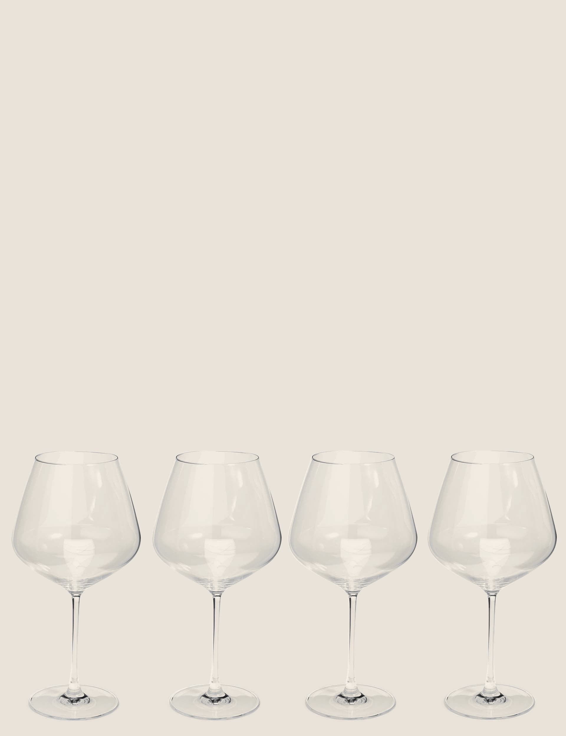 The Sommelier'S Edit Set of 4 Large Red Wine Glasses - Clear, Clear