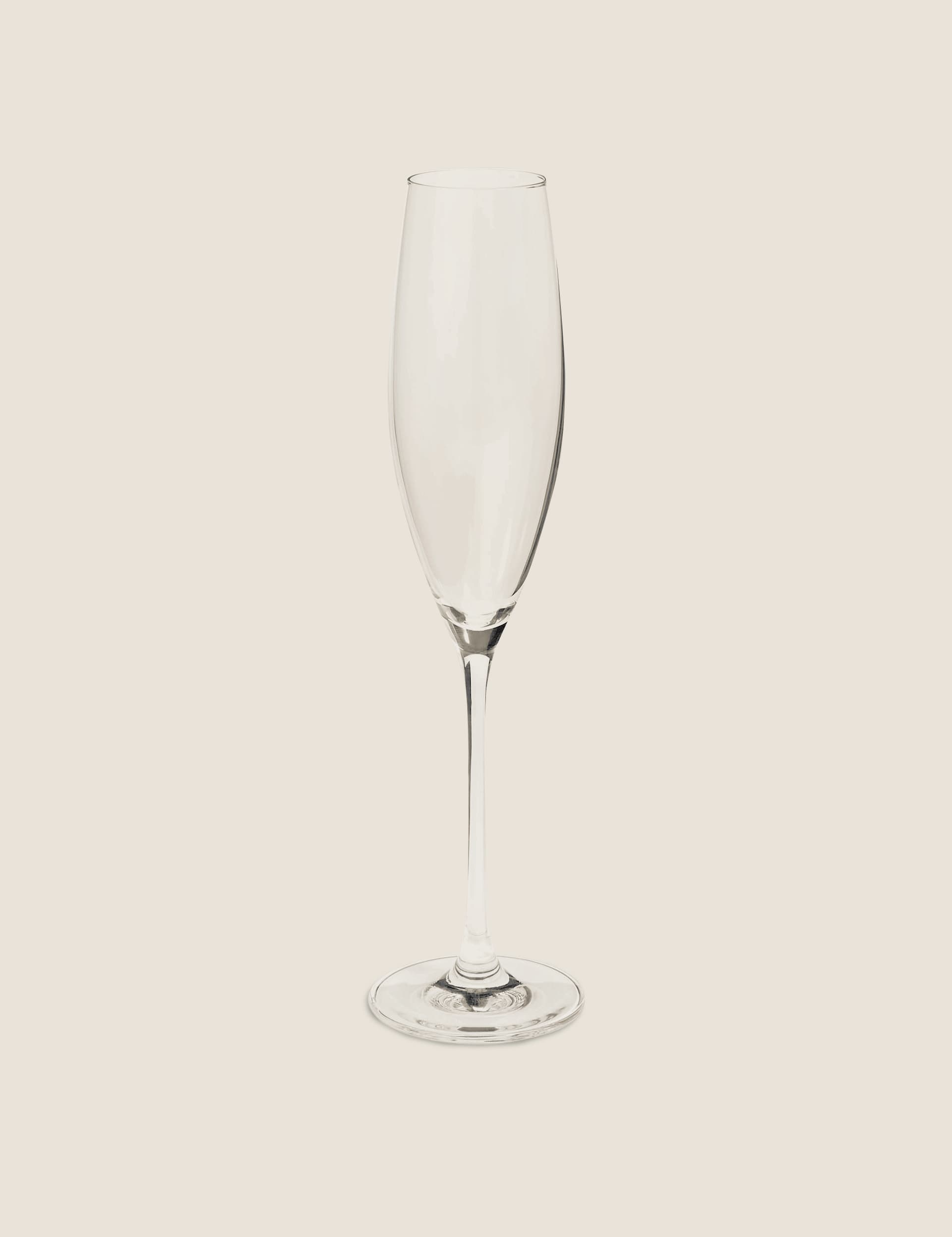 The Sommelier'S Edit Set of 4 Champagne Flutes - Clear, Clear